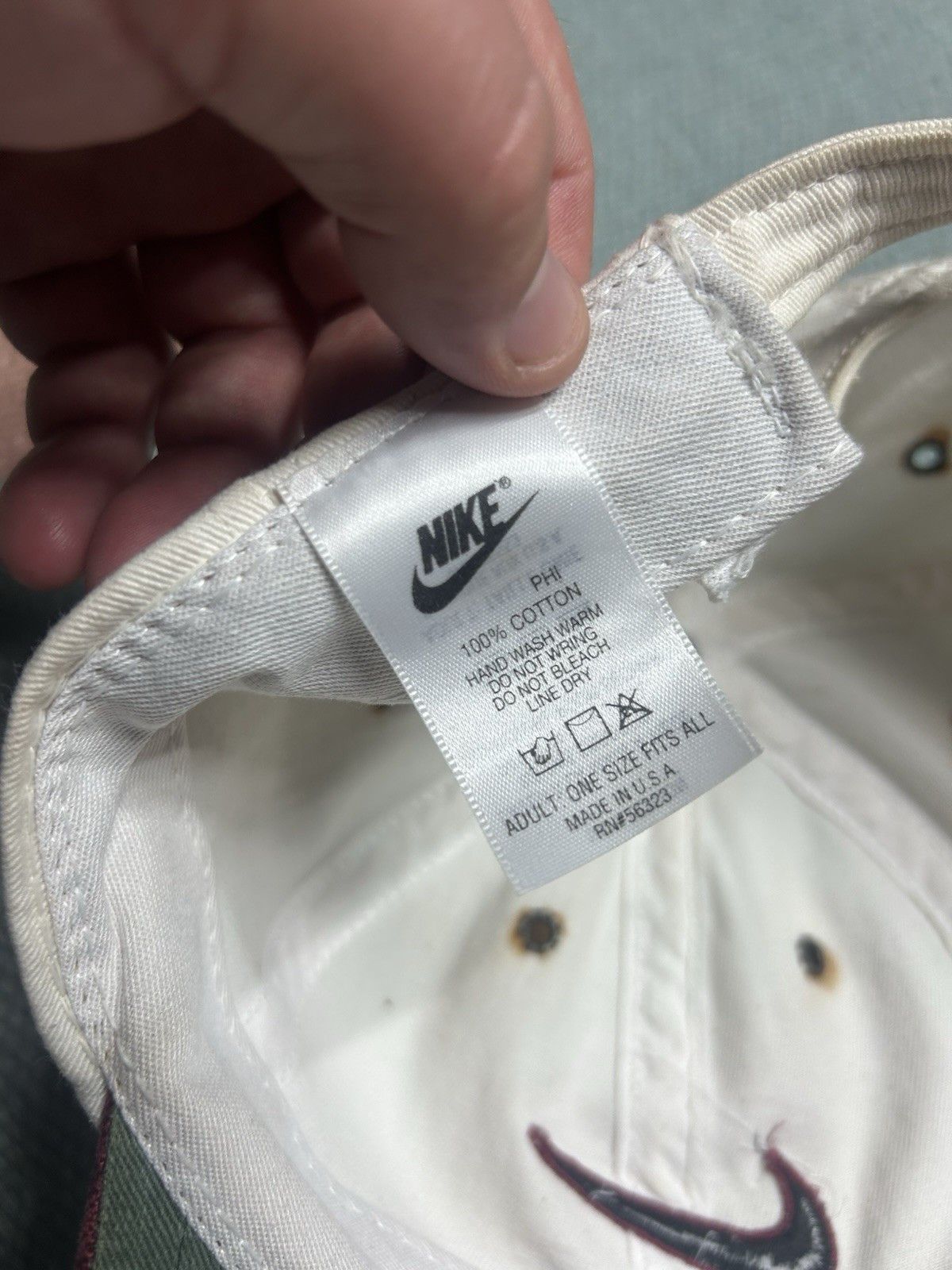 Vintage Vintage Nike hat spell out embroidered swoosh check logo USA Size ONE SIZE - 9 Thumbnail