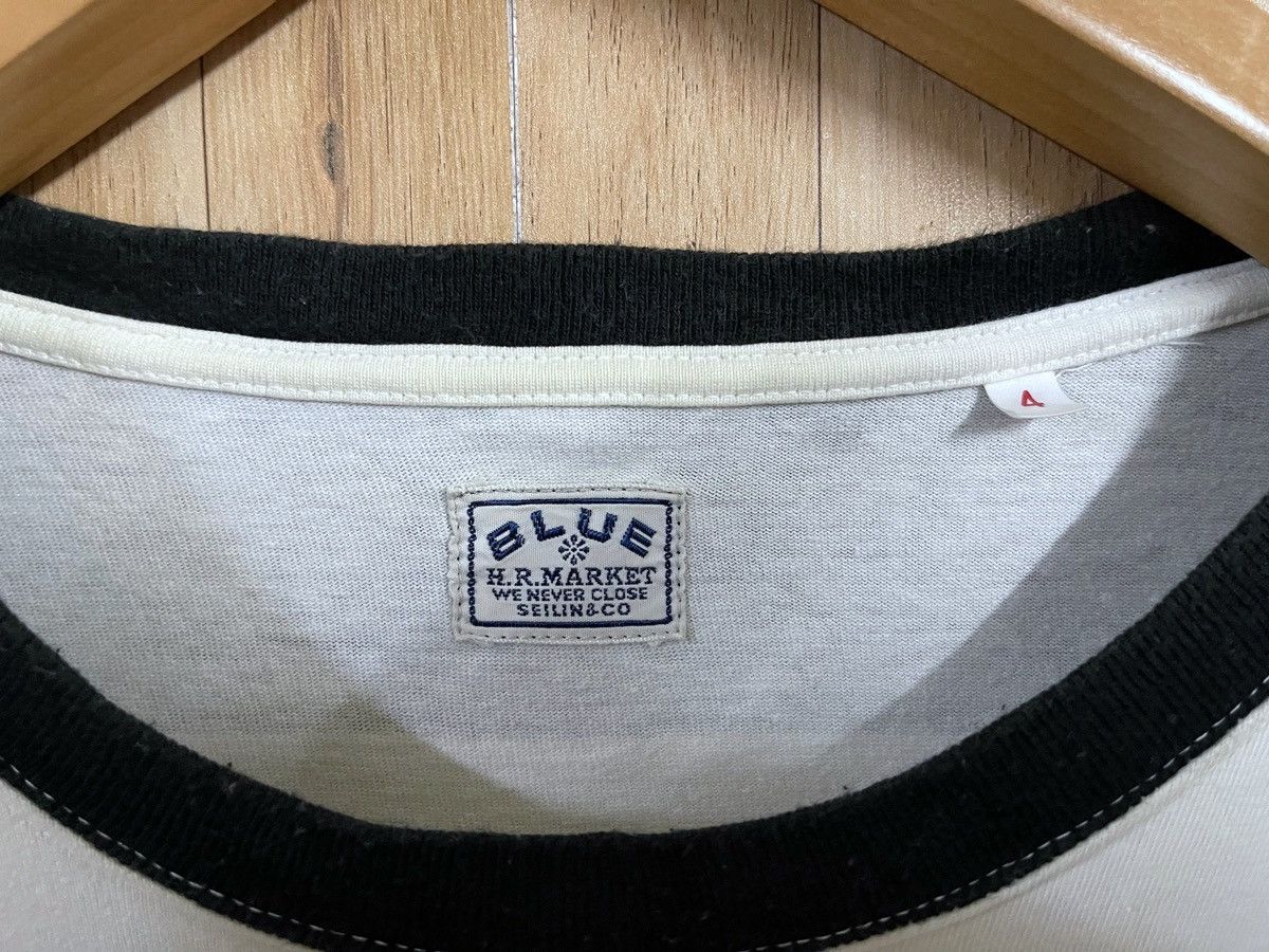 Blue Blue Japan × HOLLYWOOD RANCH MARKET × Okura Vintage Blue Blue Japan Boarder T shirt XL Okura HRM Size US XL / EU 56 / 4 - 3 Thumbnail