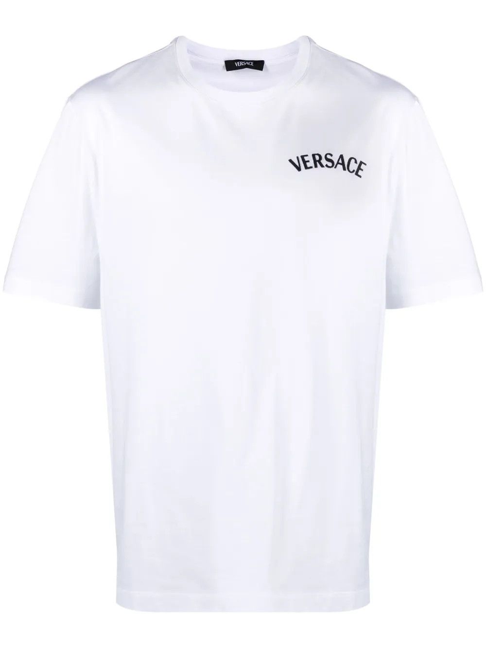 Versace o1y0525 Logo Crewneck T-Shirt in White Size US S / EU 44-46 / 1 - 1 Thumbnail