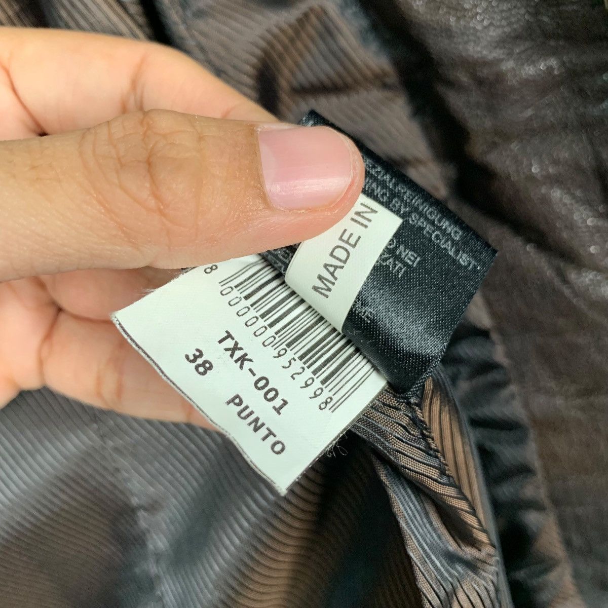 Leather PUNTO Hybrid Leather Trench Coat Jacket #2180-C96 Size M / US 6-8 / IT 42-44 - 16 Thumbnail