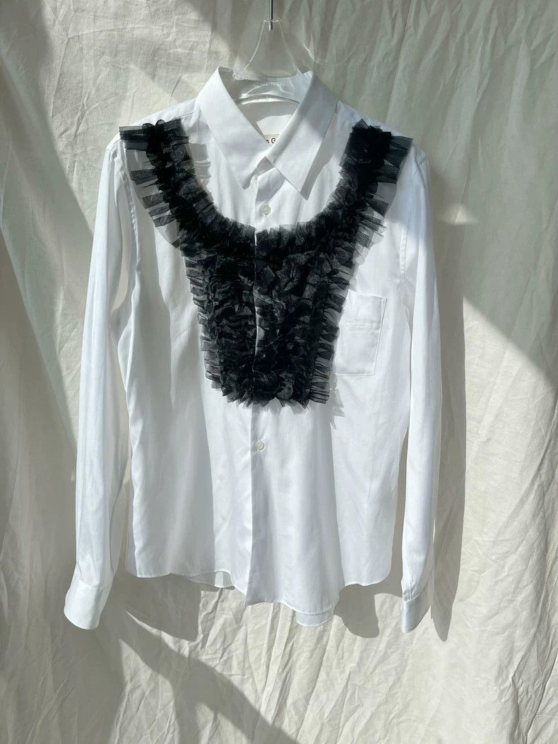 Comme des Garcons Comme Des Garcons Black embossed shirt 2506-Nextarrow Size L / US 10 / IT 46 - 2 Thumbnail