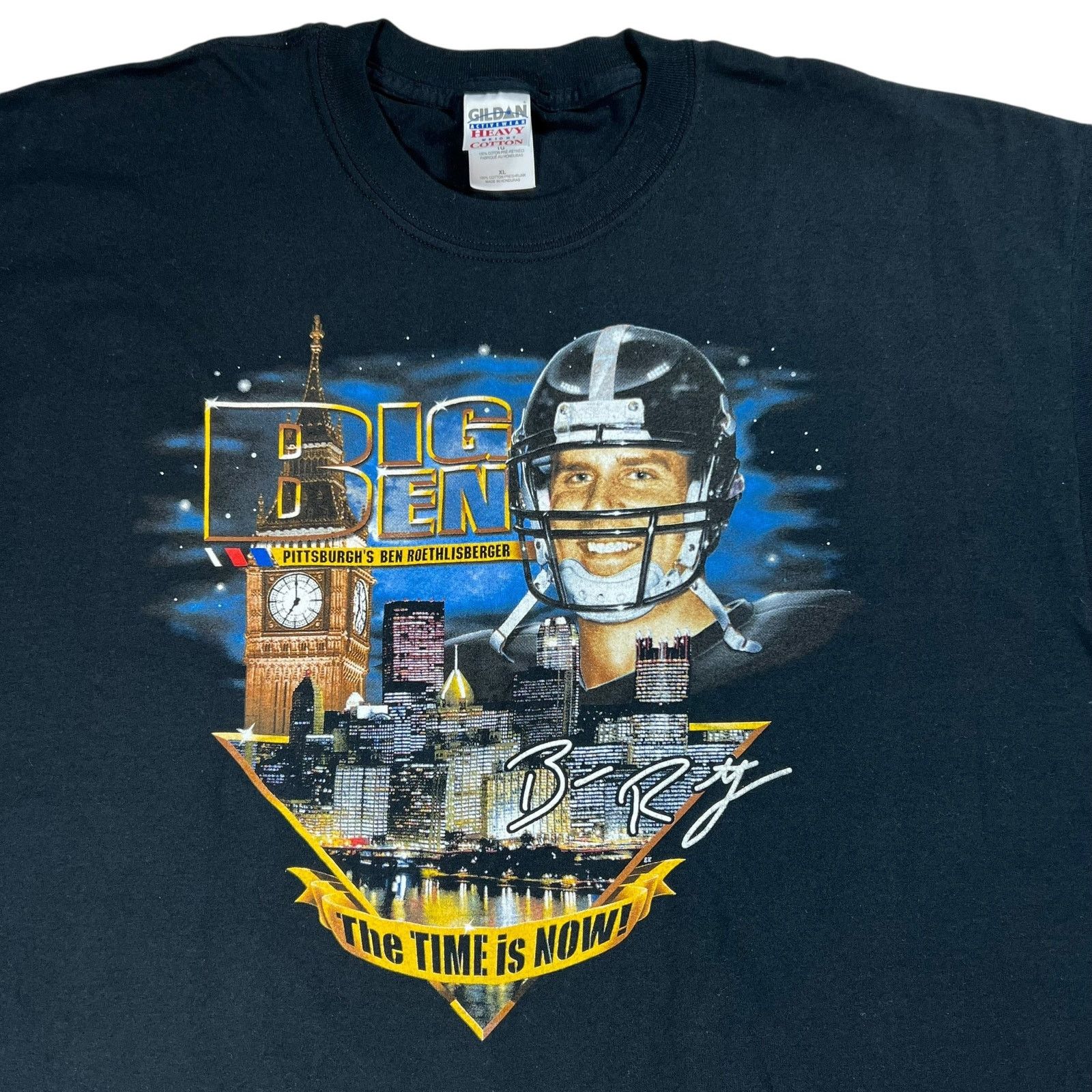 Gildan × NFL × Vintage Vintage Y2K Pittsburgh Steelers Ben Roethlisberger tee (XL) Size US XL / EU 56 / 4 - 2 Thumbnail