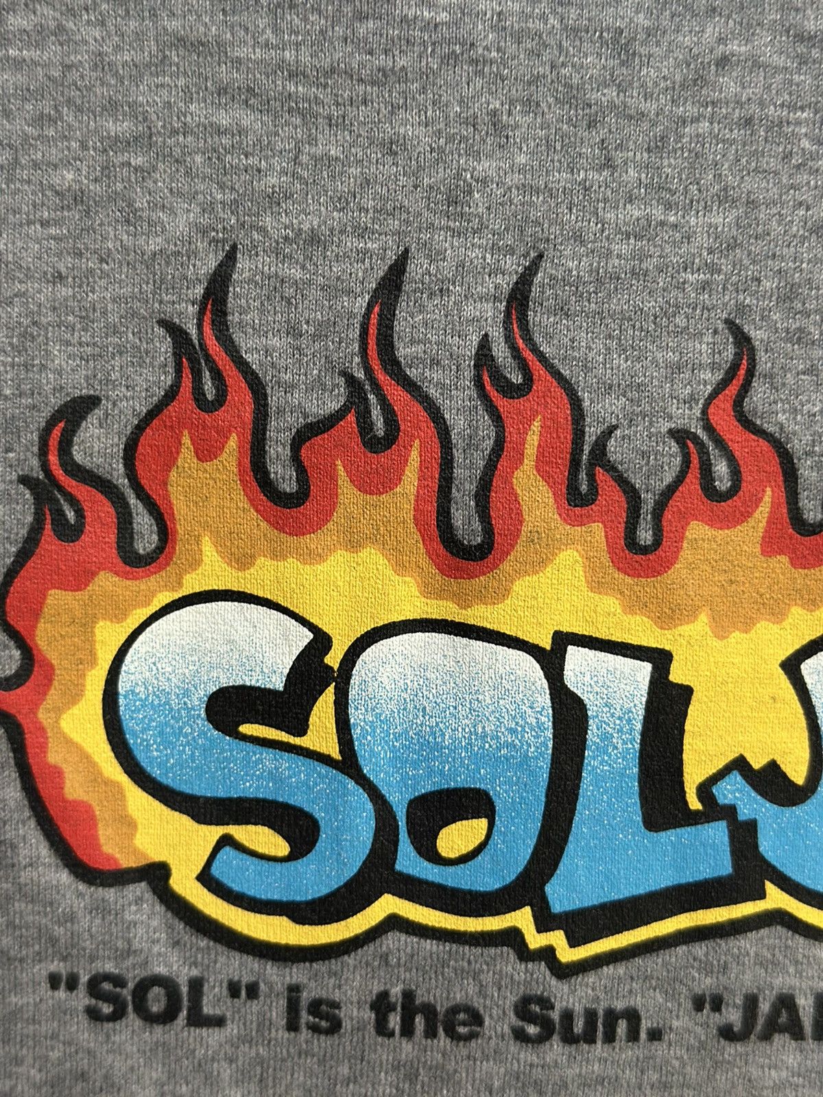 Other Vintage SolJah Flame Logo 3Quater Faded Tee Size US M / EU 48-50 / 2 - 5 Thumbnail