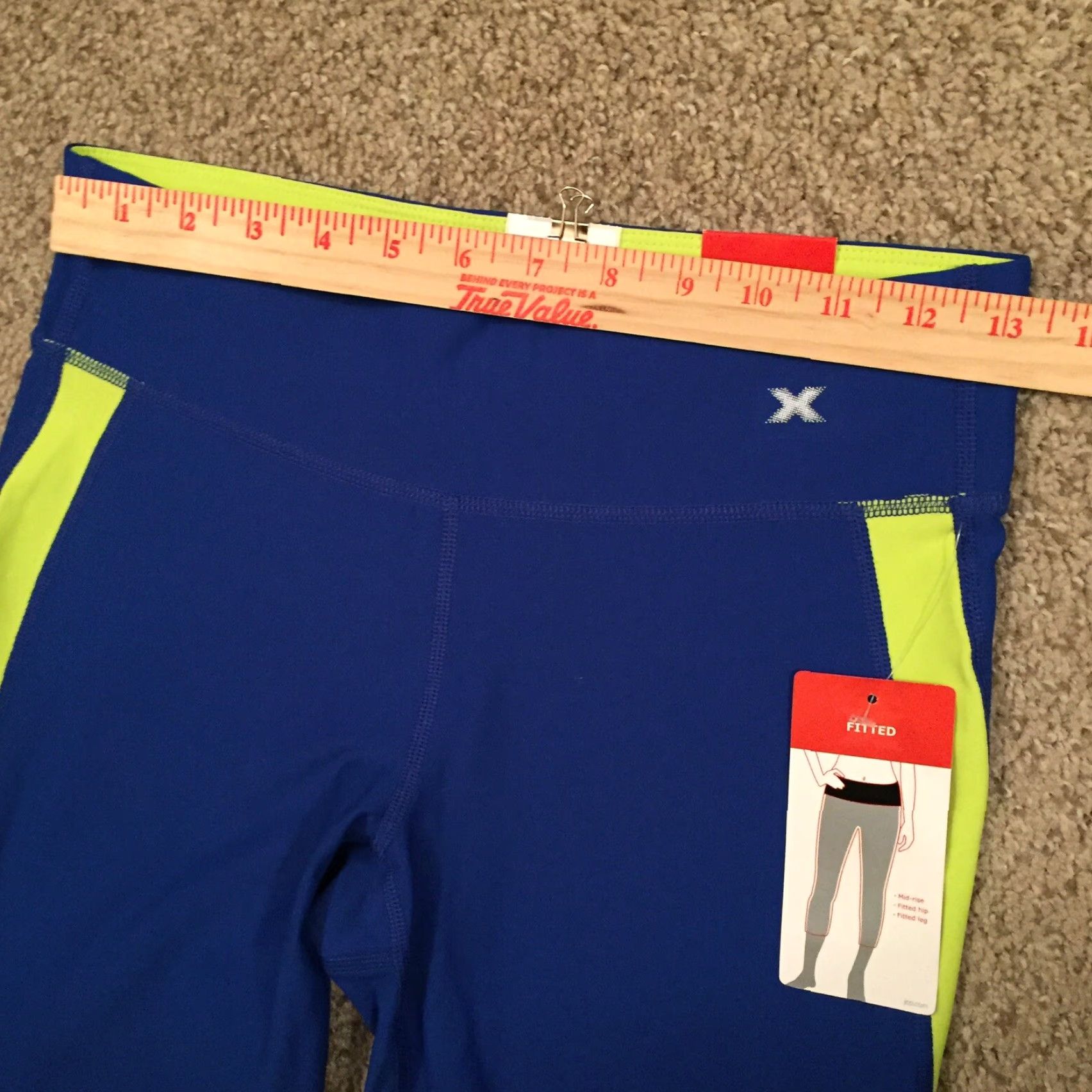Vintage Xersion Capri Leggings Small Fitted Blue Green New Women's Capris Leggings Size S Activewear Size 28" / US 6 / IT 42 - 2 Thumbnail
