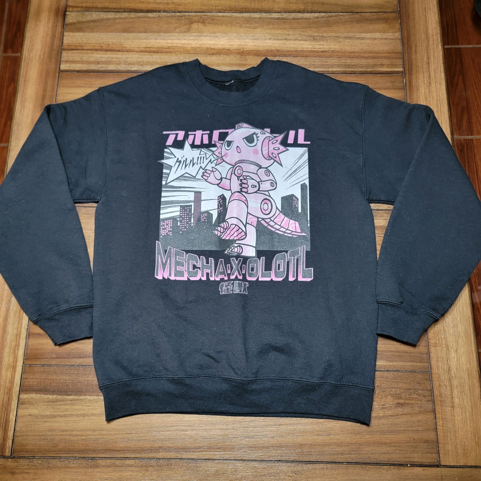 Other BoxLunch Axolotl Mecha-X-Olotl Unisex Sweatshirt - Medium Size M / US 6-8 / IT 42-44 - 1 Thumbnail