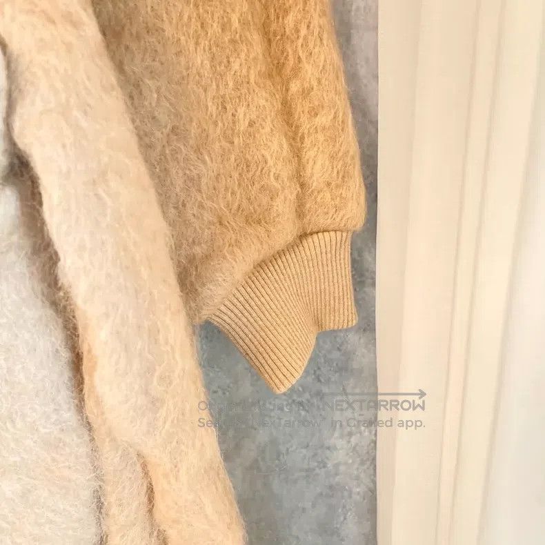 Loewe Loewe Brown Mohair Long Sleeve Coat Jacket Poncho Cape Size S / US 4 / IT 40 - 5 Thumbnail