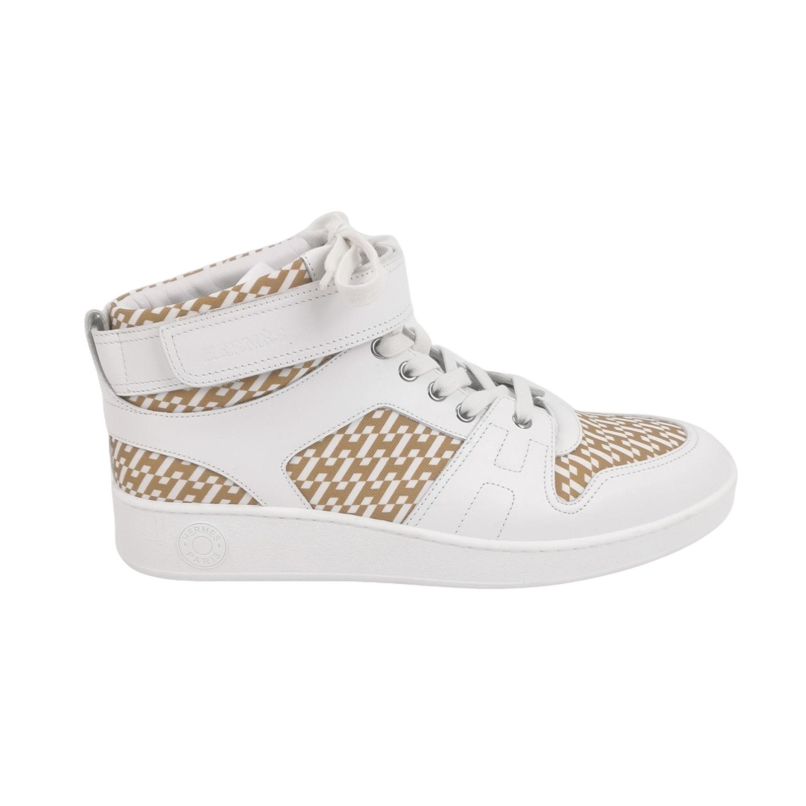 Hermes Hermes Freestyle Patterned High Top Sneakers 42 Size US 9 / EU 42 - 1 Thumbnail