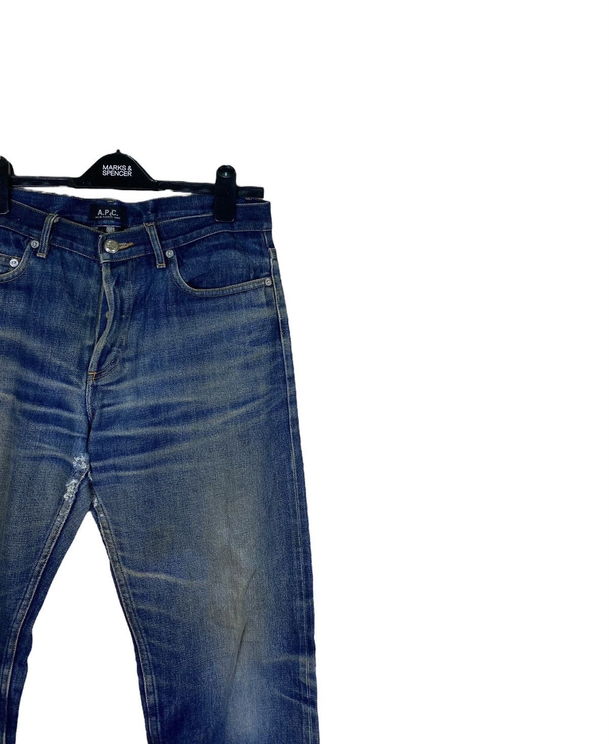 A.P.C. Vintage A.P.C Distressed Selvedge Denim Size US 33 - 3 Thumbnail