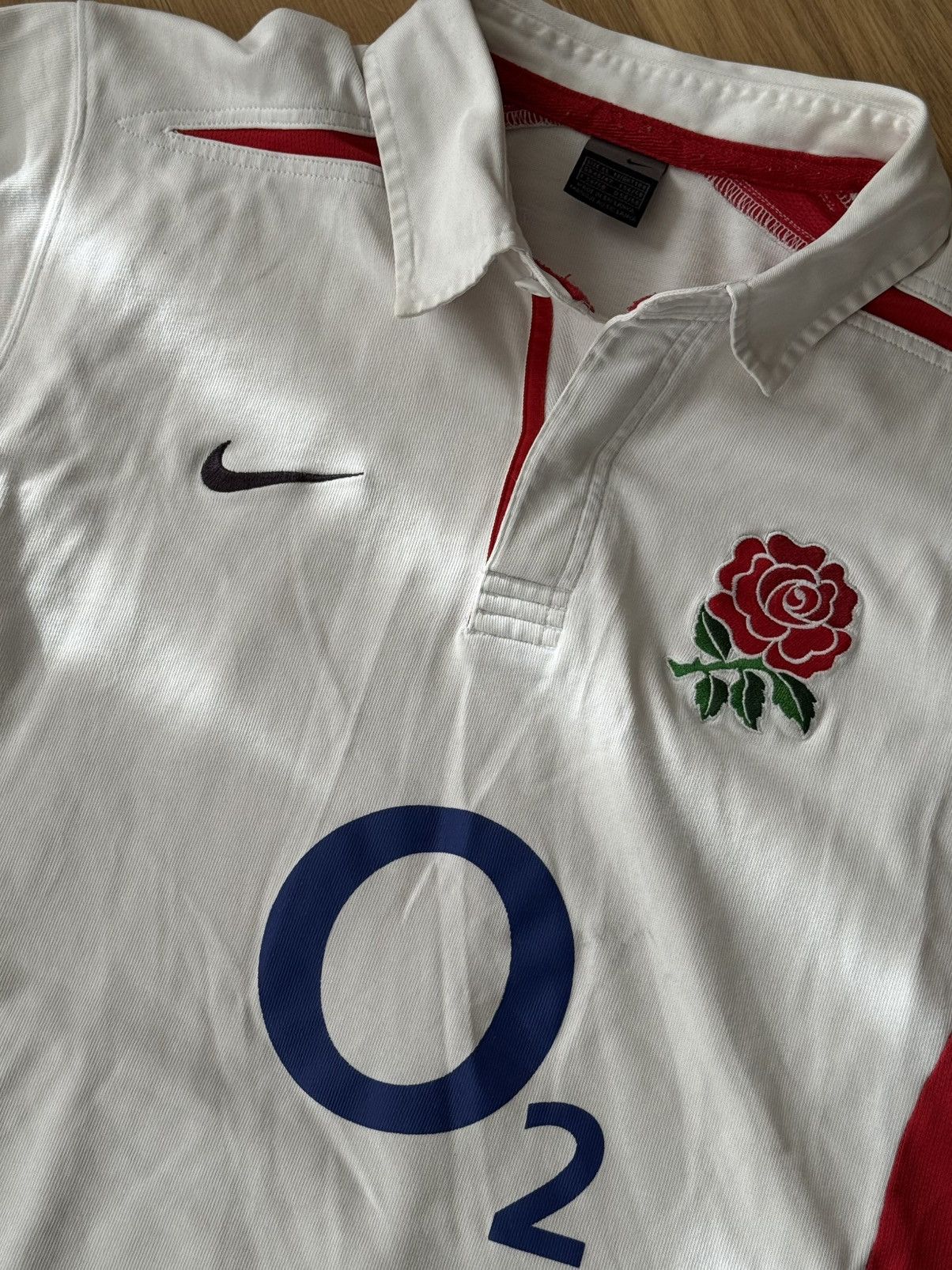 Nike Nike 2002 England Rugby Long Sleeve Jersey Size US XL / EU 56 / 4 - 7 Thumbnail
