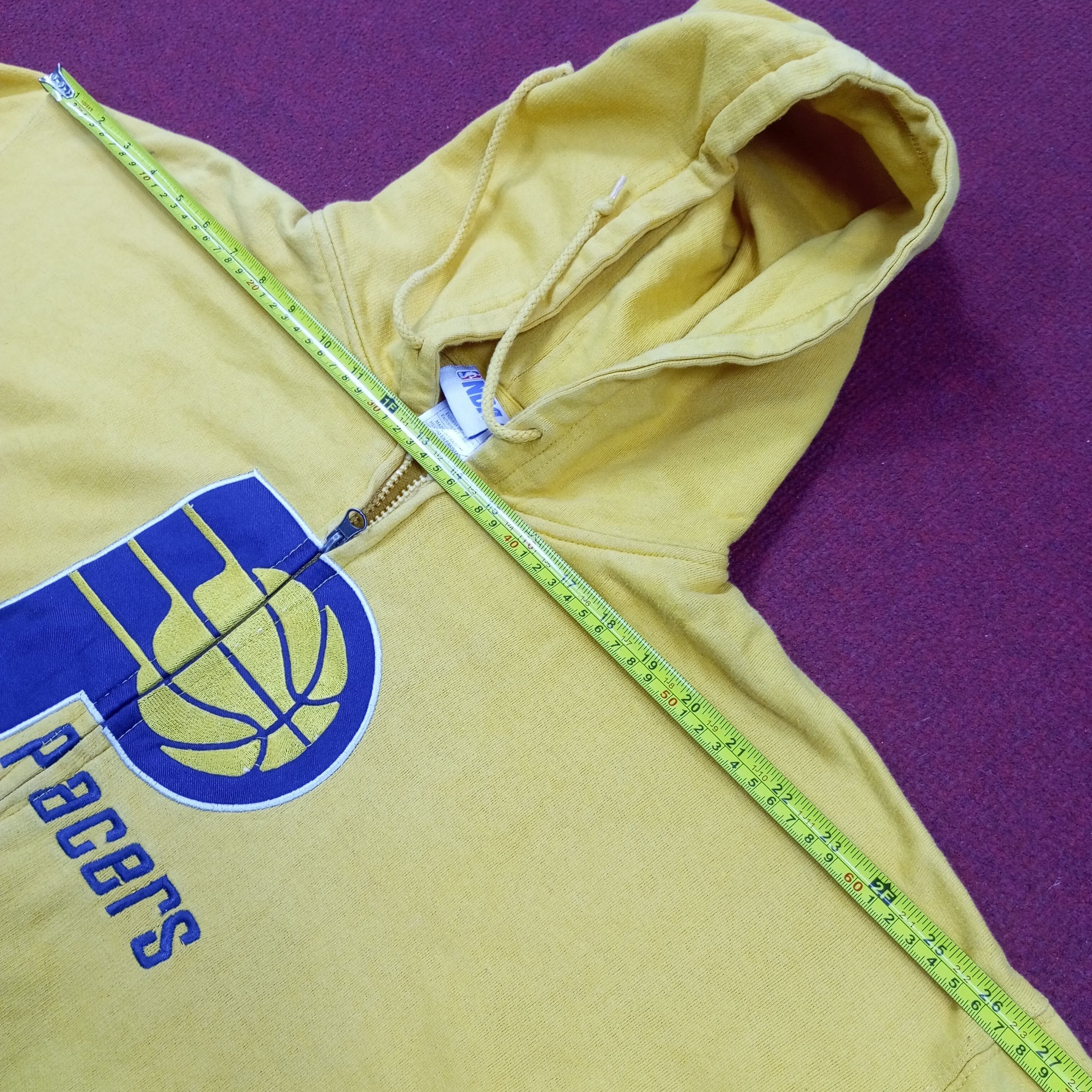NBA × Vintage Pacers NBA Basketball Team Zipper Hoodies Big Size Size US XXL / EU 58 / 5 - 9 Thumbnail