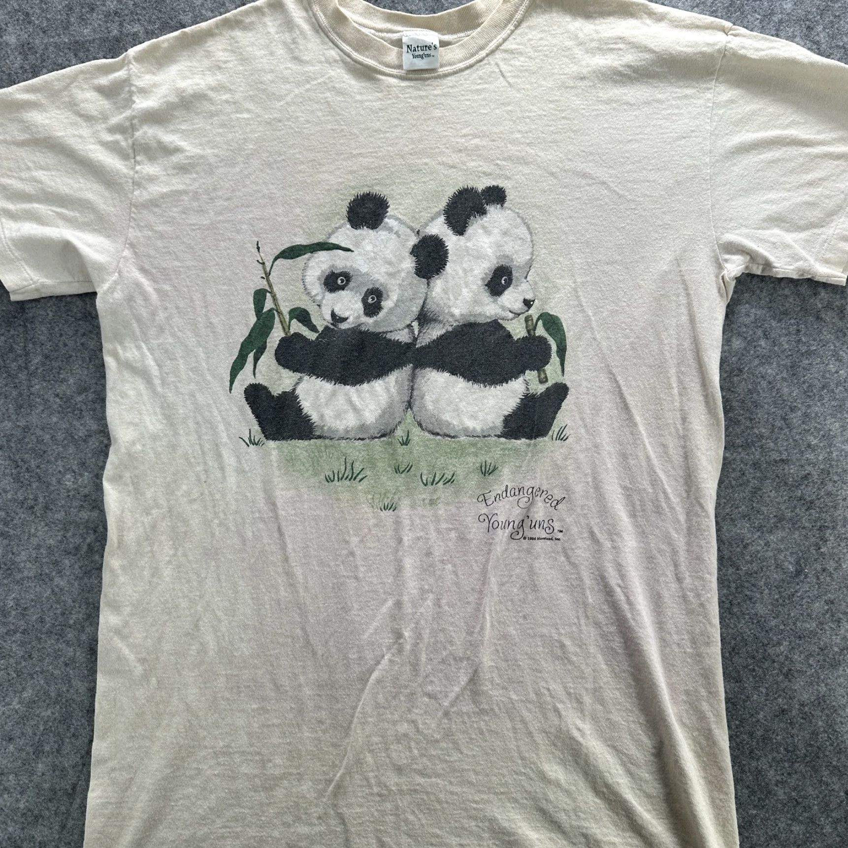 Vintage VINTAGE Nature's Young'uns Shirt Mens One Size Large Panda Graphic 90s Nature USA Mens Size US L / EU 52-54 / 3 - 2 Thumbnail