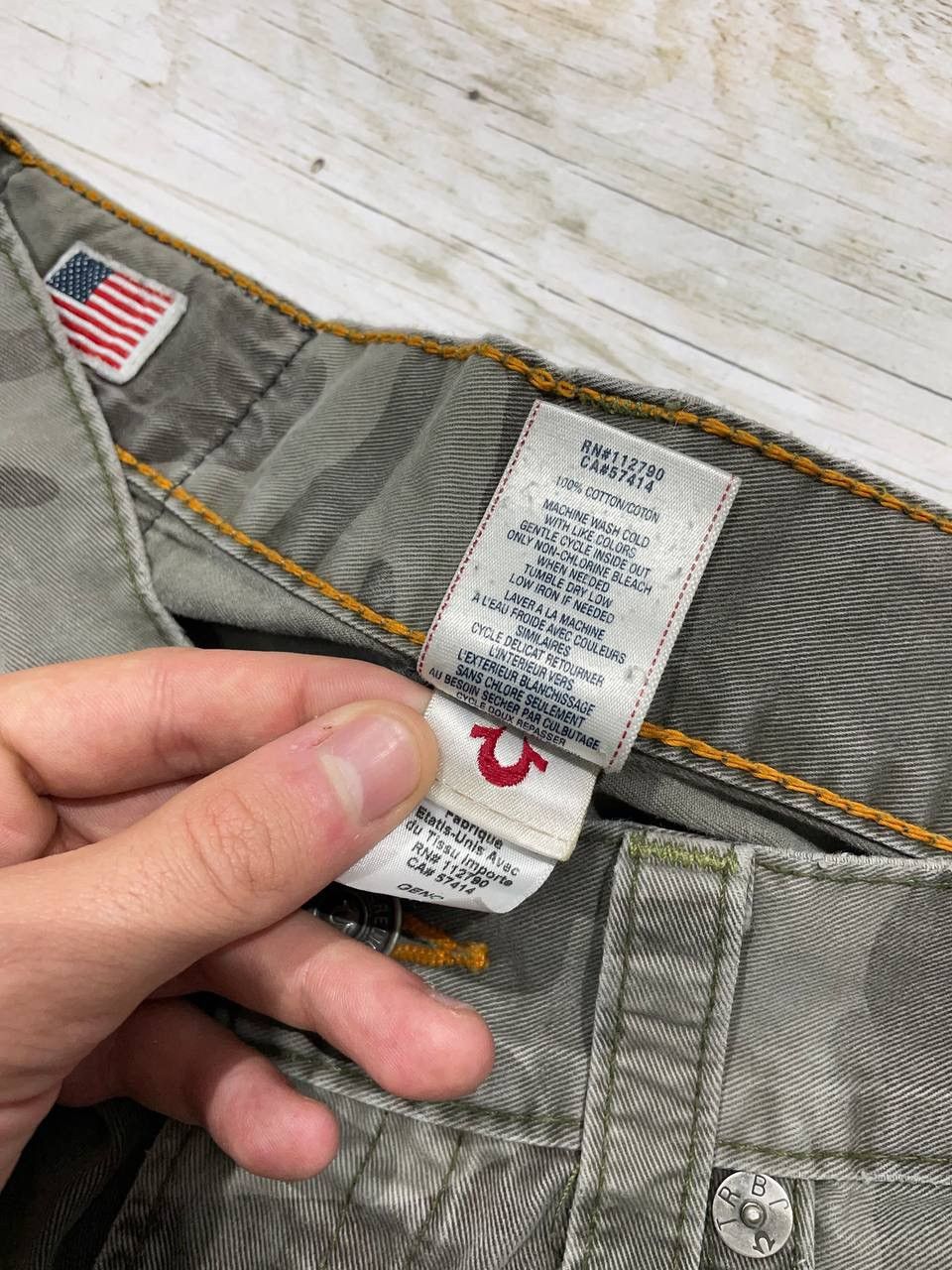 True Religion Vintage True Religion Geno Denim Jeans Camo Y2K Size US 30 / EU 46 - 18 Thumbnail
