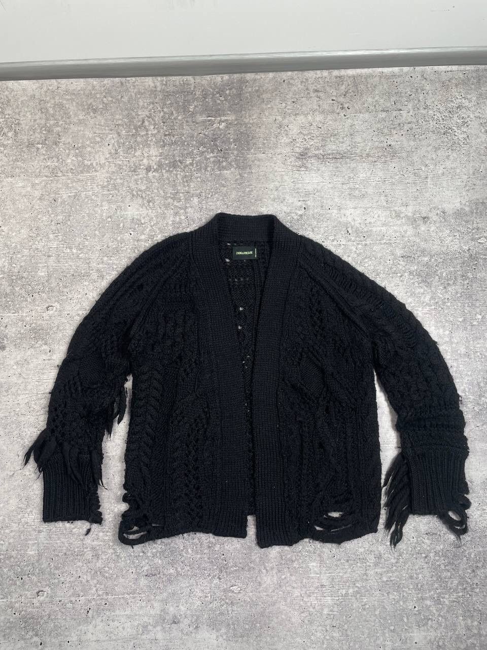 Zadig & Voltaire Zadig Voltaire Distressed Dalia Cardigan Sweater Y2K Size US M / EU 48-50 / 2 - 1 Thumbnail