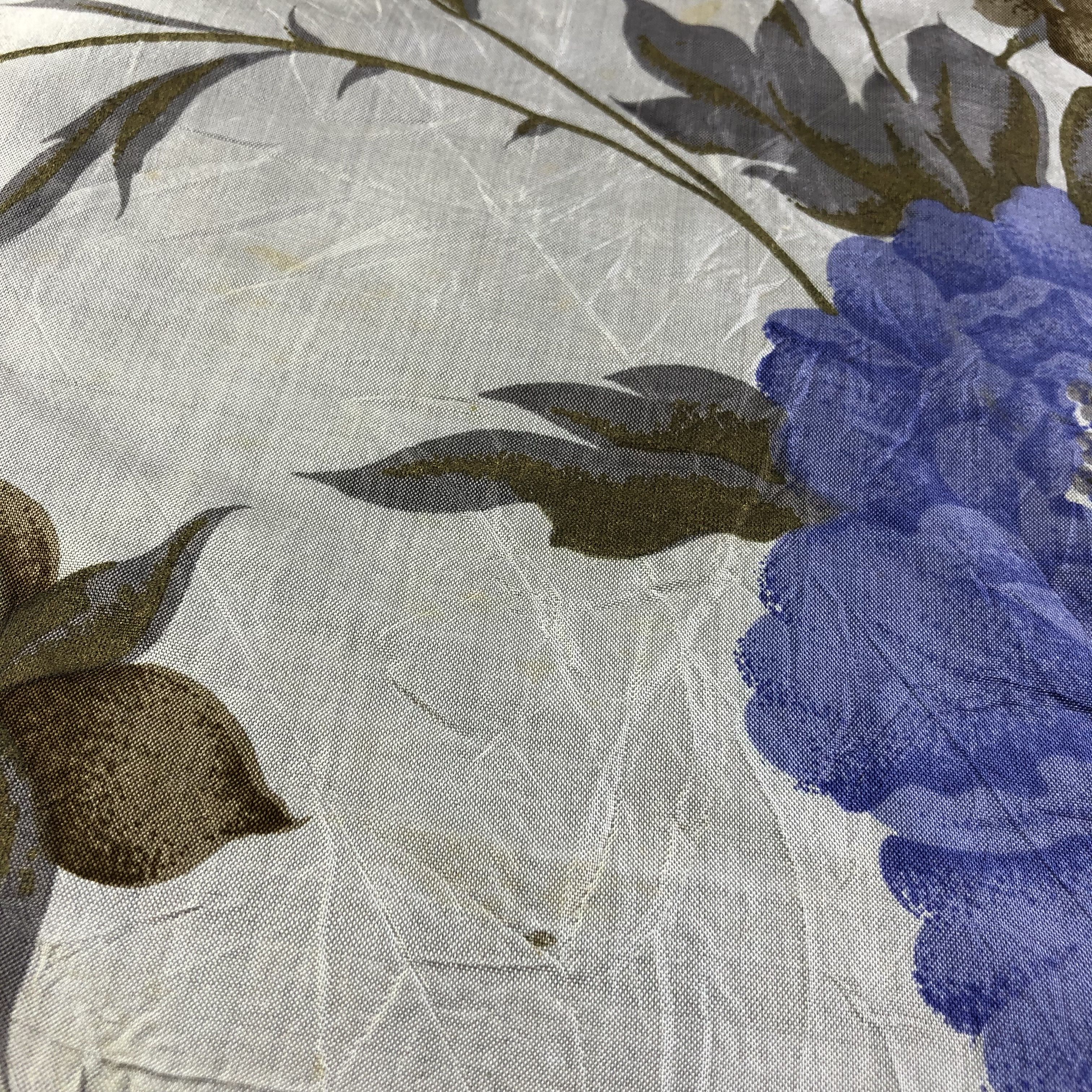 Japanese Brand Floral Thai Silk Scarf M794 Size ONE SIZE - 11 Thumbnail
