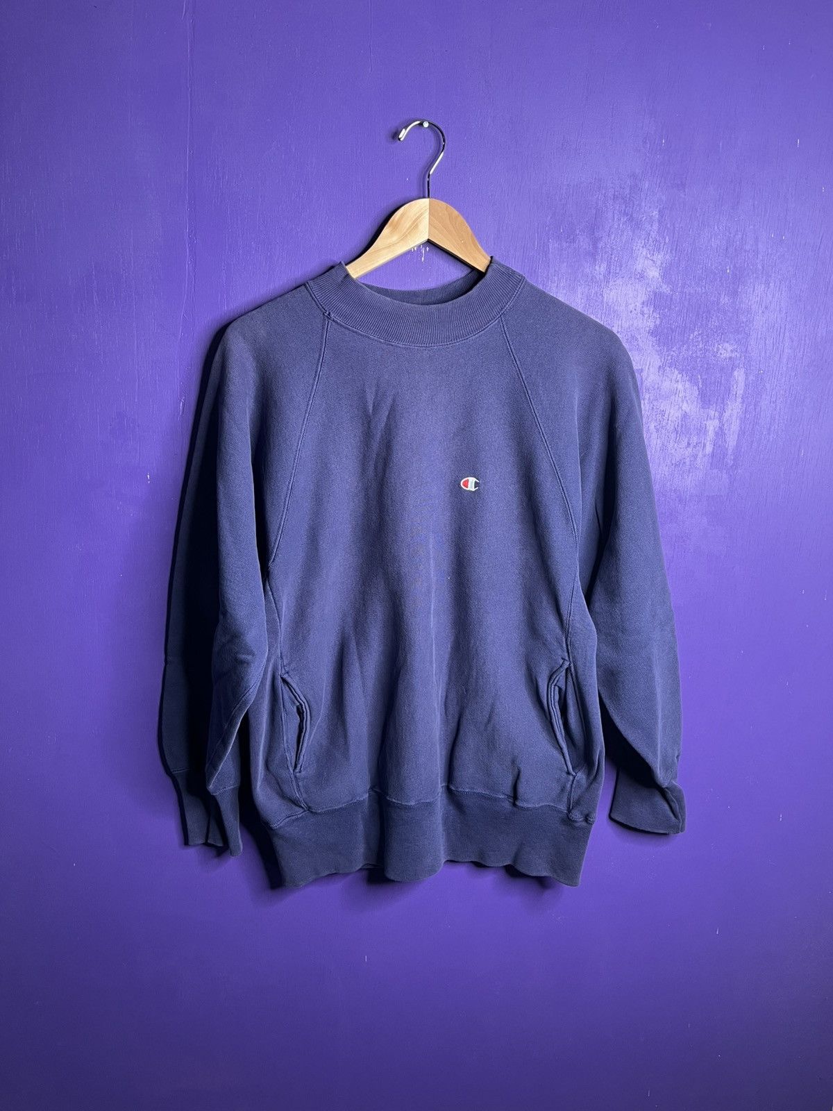 Champion × Vintage Vintage 90s Champion small logo pockets sweatshirt Size US L / EU 52-54 / 3 - 1 Thumbnail