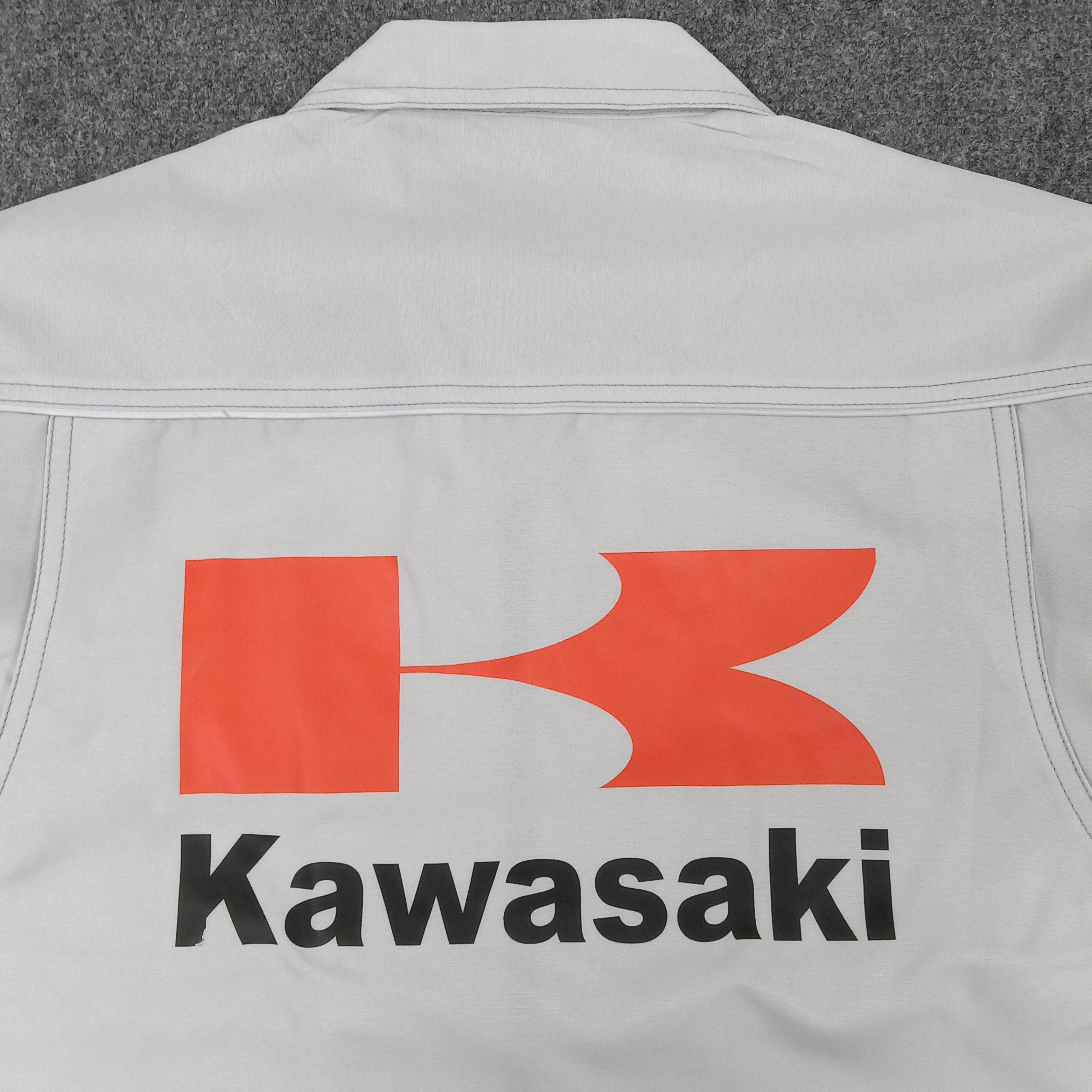 Japanese Brand × Vintage KAWASAKI Japanese Motorcycle Racing Custom Jacket Size US M / EU 48-50 / 2 - 2 Thumbnail