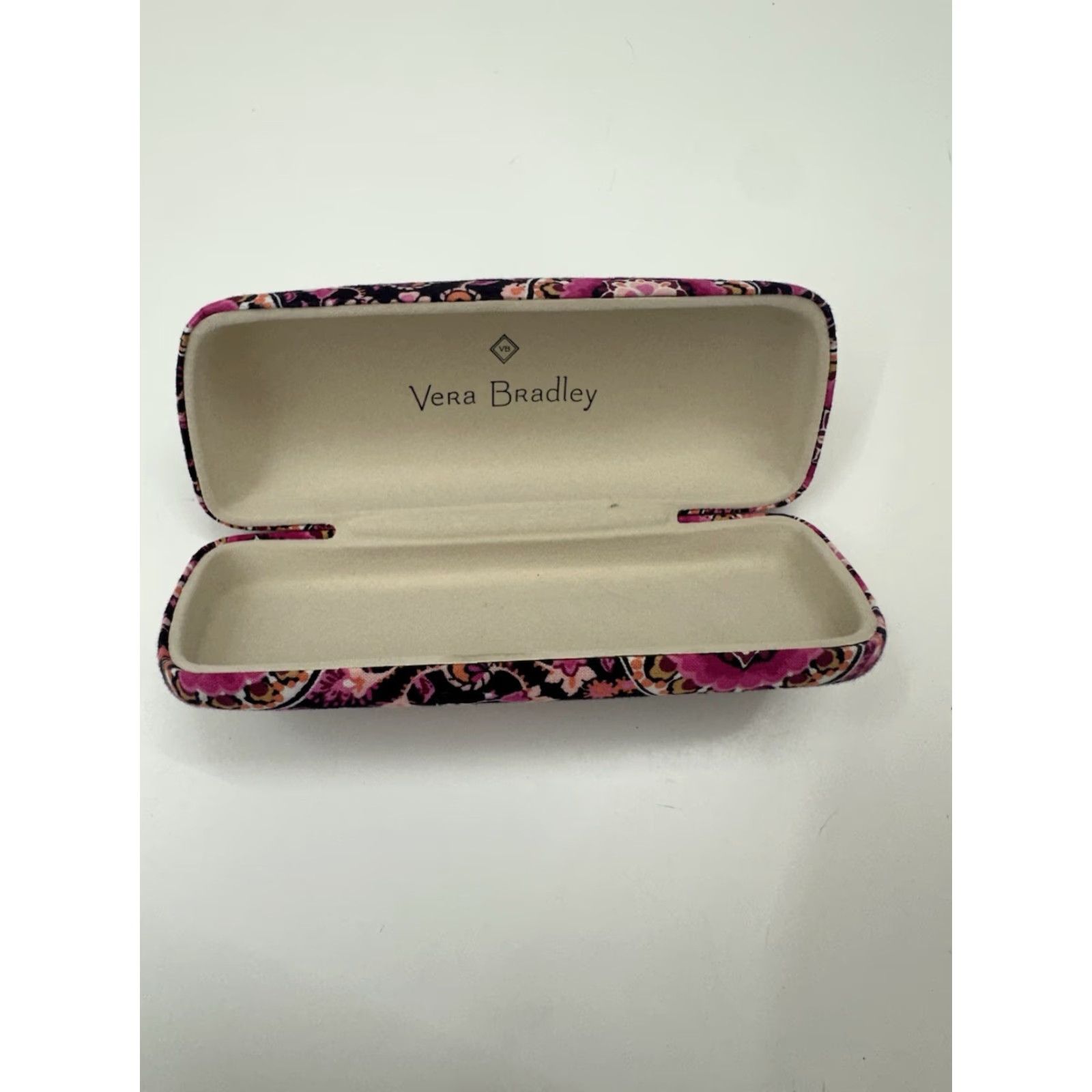 Vera Bradley Vera Bradley Raspberry Medallion Hardshell Glasses Case Eyeglasses Cover Clutch Unisex Adults Small Raspberry Paisley Vintage No Size ONE SIZE - 7 Thumbnail