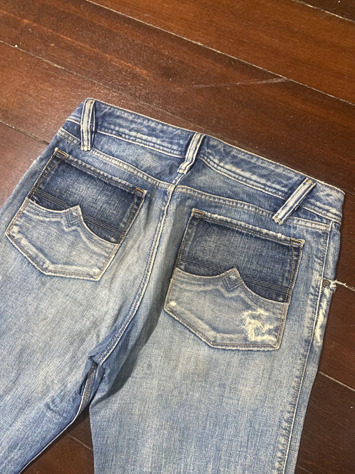 Diesel Vintage y2k Diesel Jeans Flared boot cut distressed wide Size US 33 - 14 Thumbnail