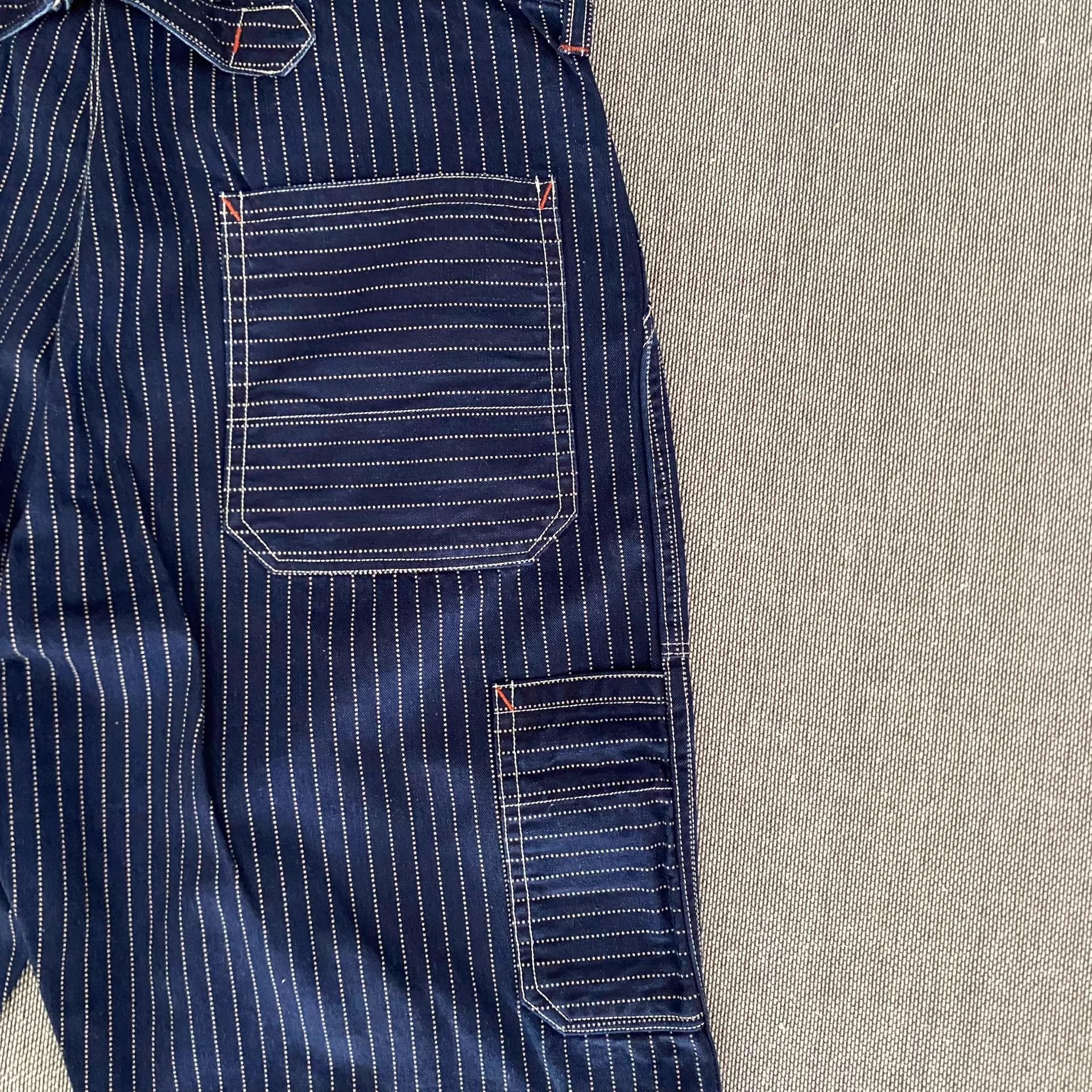Freewheelers Freewheelers Wabash Discharge Dyed Blue Work Pants 36 Size US 36 / EU 52 - 4 Thumbnail