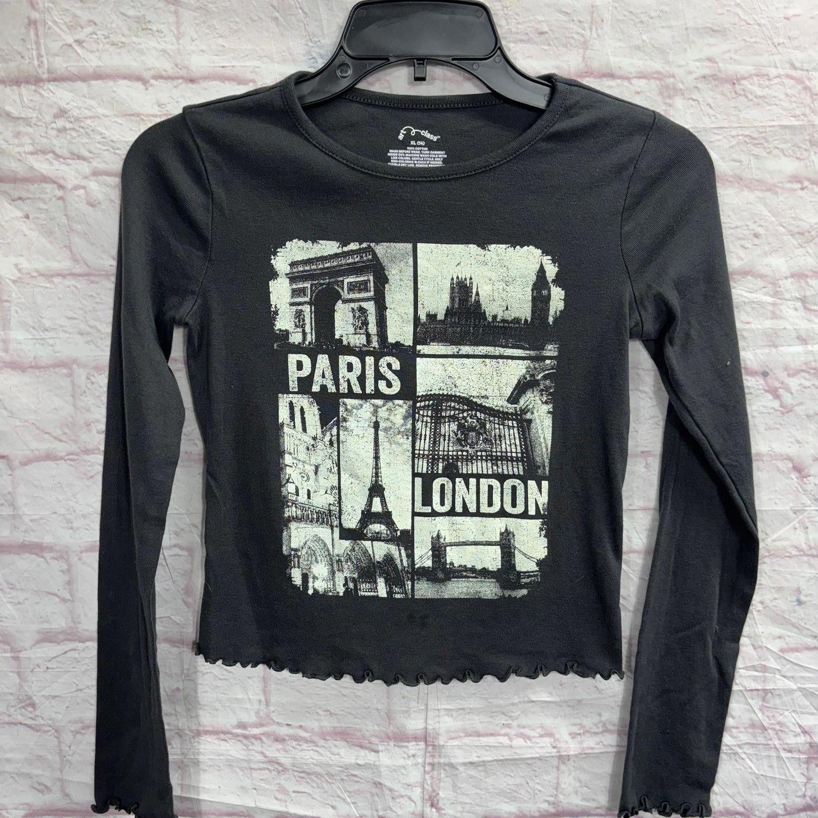Other Art Class Paris London Graphic Long Sleeve T-Shirt Girls XL Size XL / US 12-14 / IT 48-50 - 1 Thumbnail