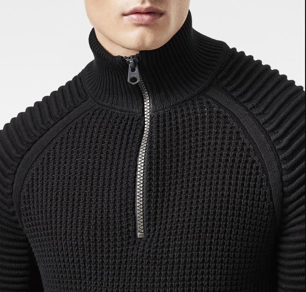 G-Star G-Star Raw Textured Stand Collar Sweater Size US M / EU 48-50 / 2 - 6 Thumbnail