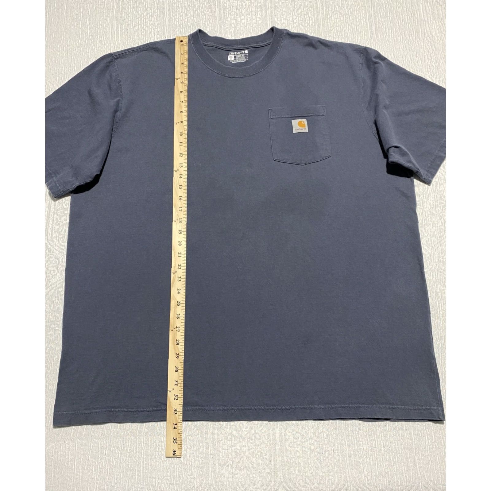 Carhartt Carhartt Shirt Mens 2XL Tall Blue Loose Fit Pocket Workwear Tee K87 BLS Cotton Size US XXL / EU 58 / 5 - 3 Thumbnail