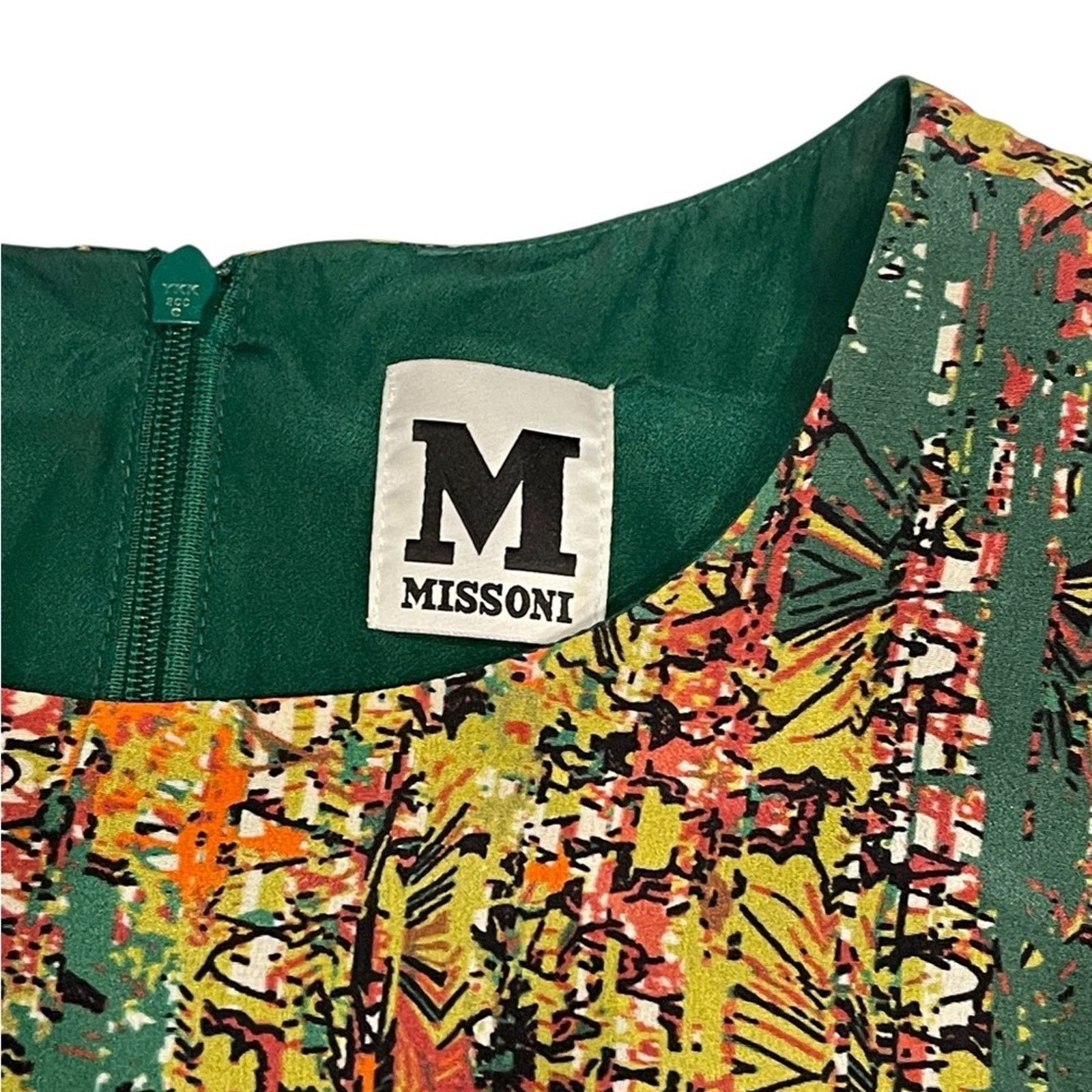Missoni M Missoni 100% Silk Floral Mini Dress 38 Pink A Line Round Size XS / US 0-2 / IT 36-38 - 8 Thumbnail