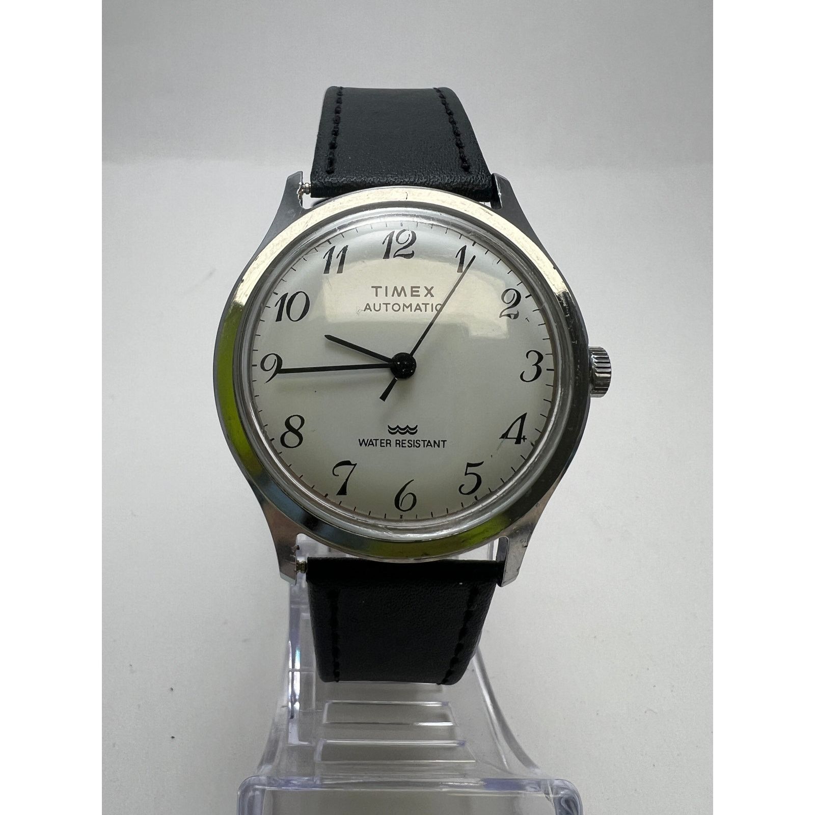 Timex 70's era Timex Mens Viscount White Dial, Black Strap, Size ONE SIZE - 2 Thumbnail