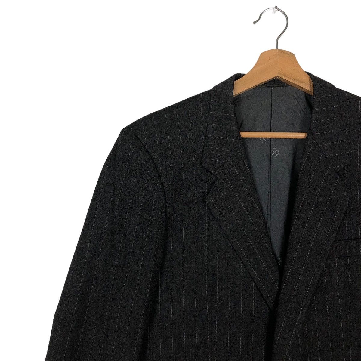 Balenciaga Vintage Balenciaga Paris Double Breast Striped Coats Jacket Size US M / EU 48-50 / 2 - 5 Thumbnail