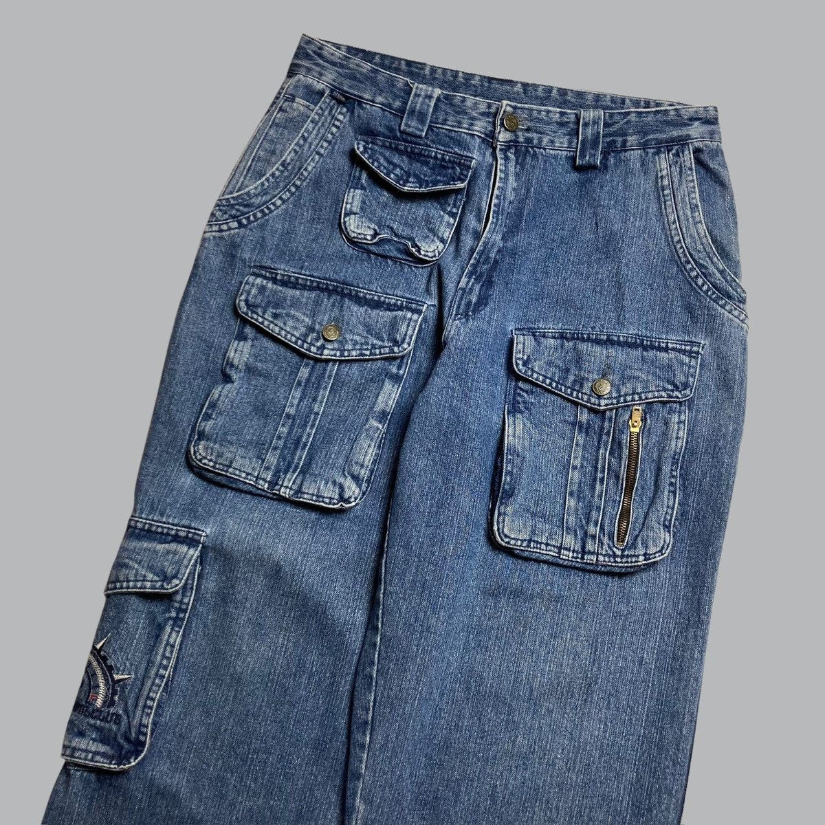 Hysteric Glamour × Japanese Brand × PPFM DANPOL Cargo Jeans 3D Multi Pocket Japanese Brand Size US 31 - 3 Thumbnail