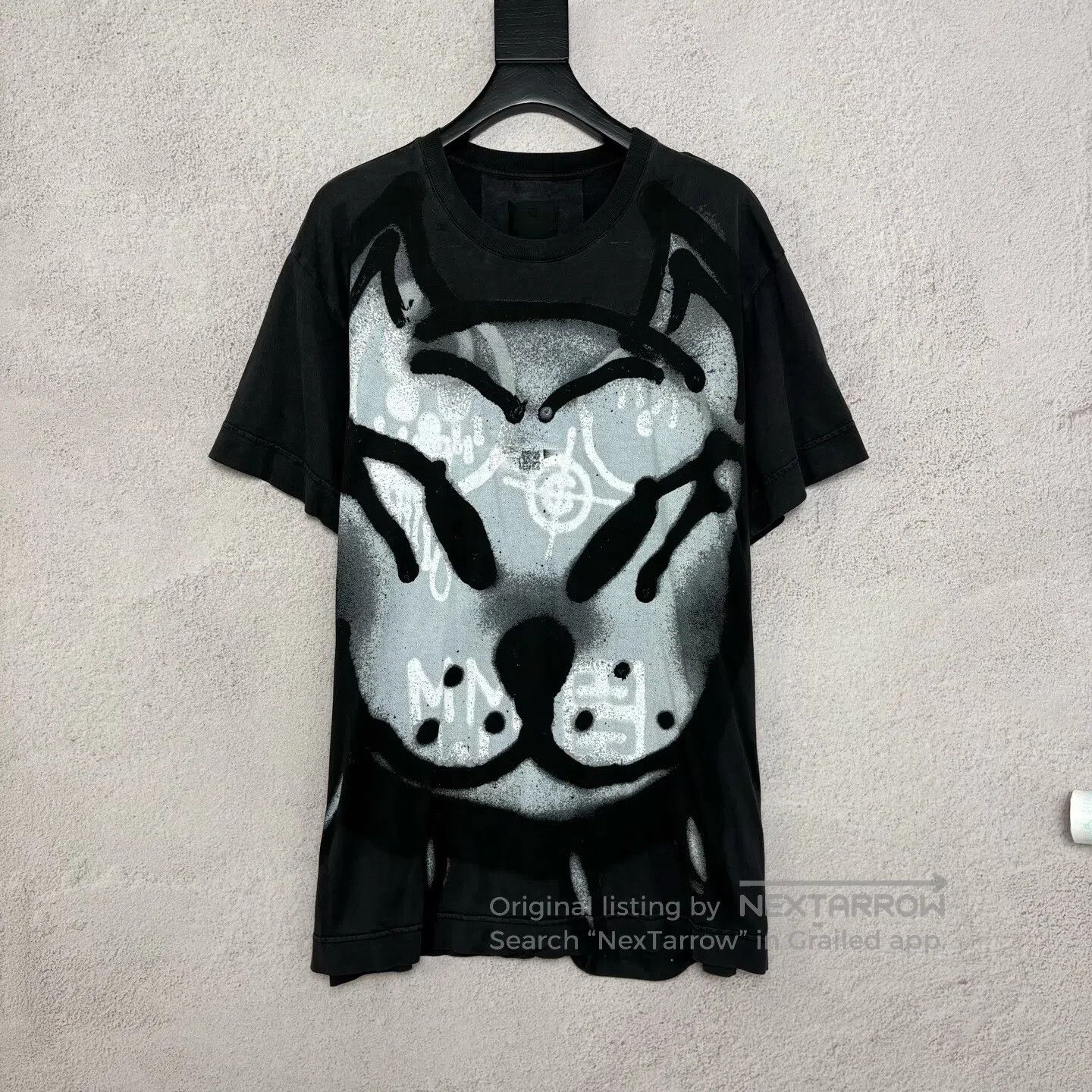 Givenchy Givenchy Dog-head graffiti 4G logo short-sleeve shirt Size US S / EU 44-46 / 1 - 1 Thumbnail
