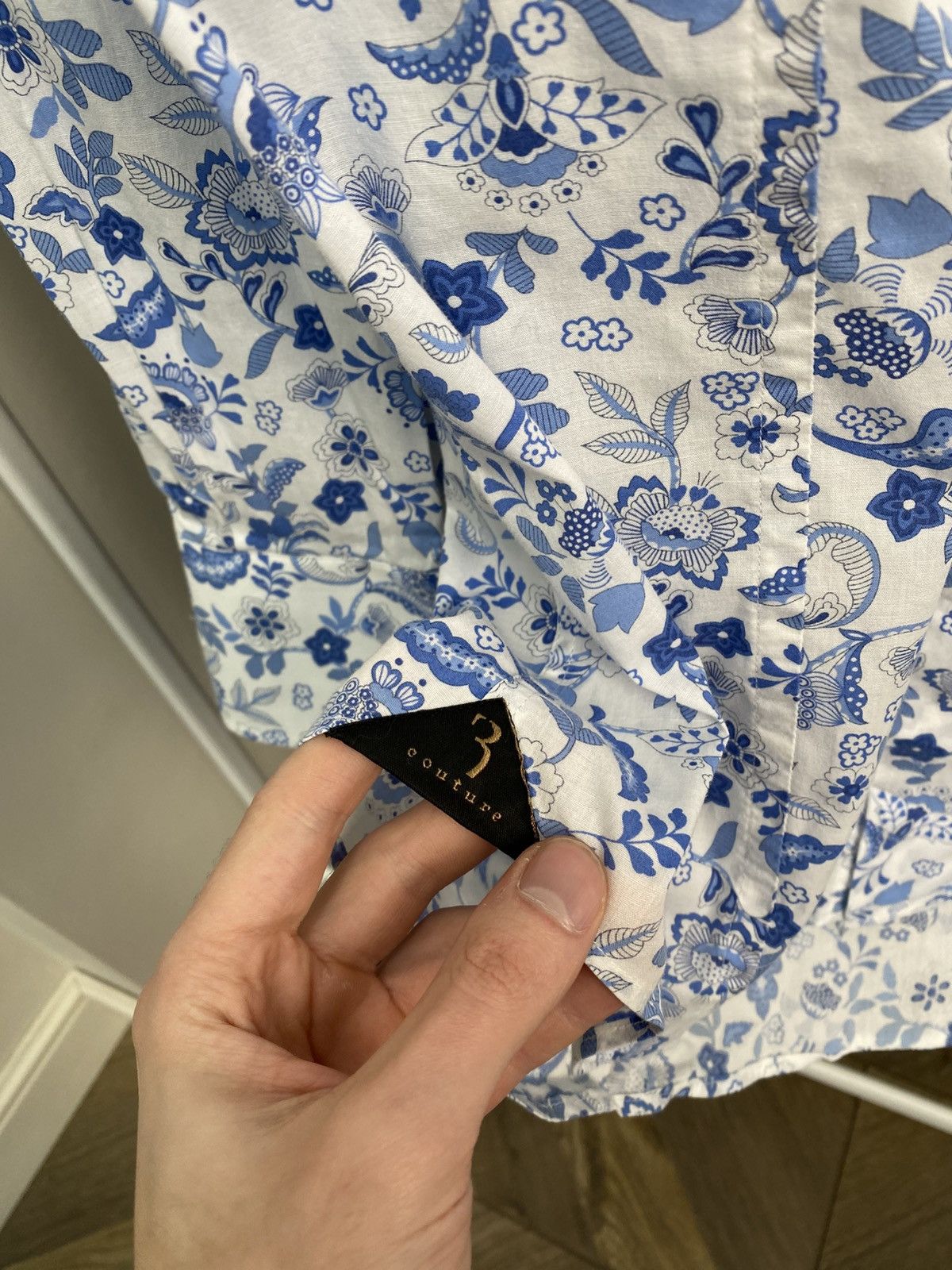 Billionaire Couture Vintage Billionaire Men’s Floral Dress Shirt Long Sleeve Size US L / EU 52-54 / 3 - 6 Thumbnail