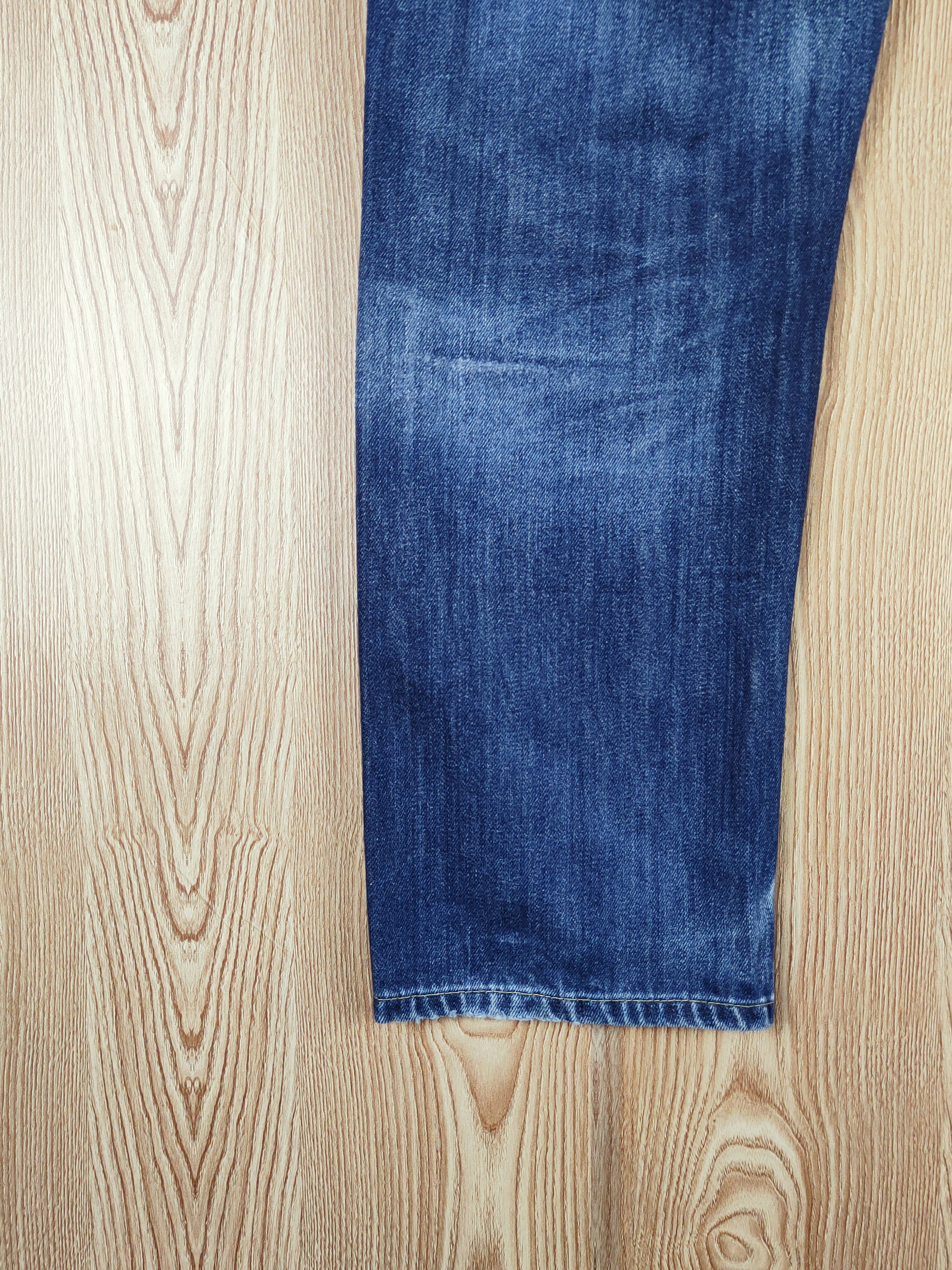 Japanese Brand Uniqlo Dark Blue Distressed Ripped Jeans #S2727 Size US 35 - 5 Thumbnail