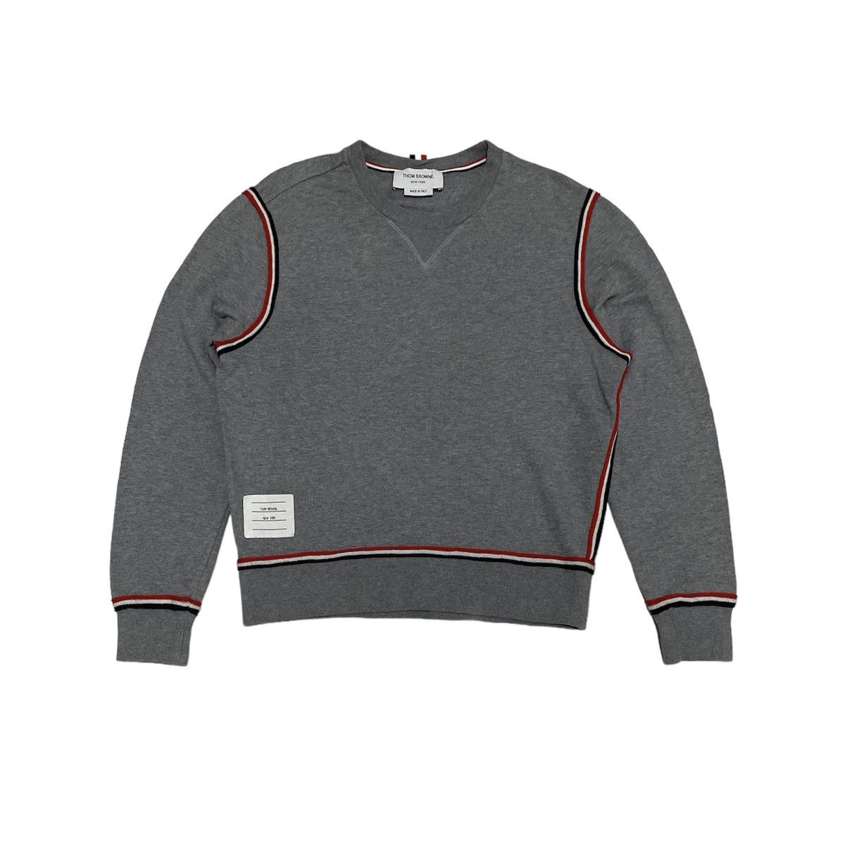 Thom Browne Thom Browne Contrast Stripe Sweater Size US S / EU 44-46 / 1 - 1 Thumbnail
