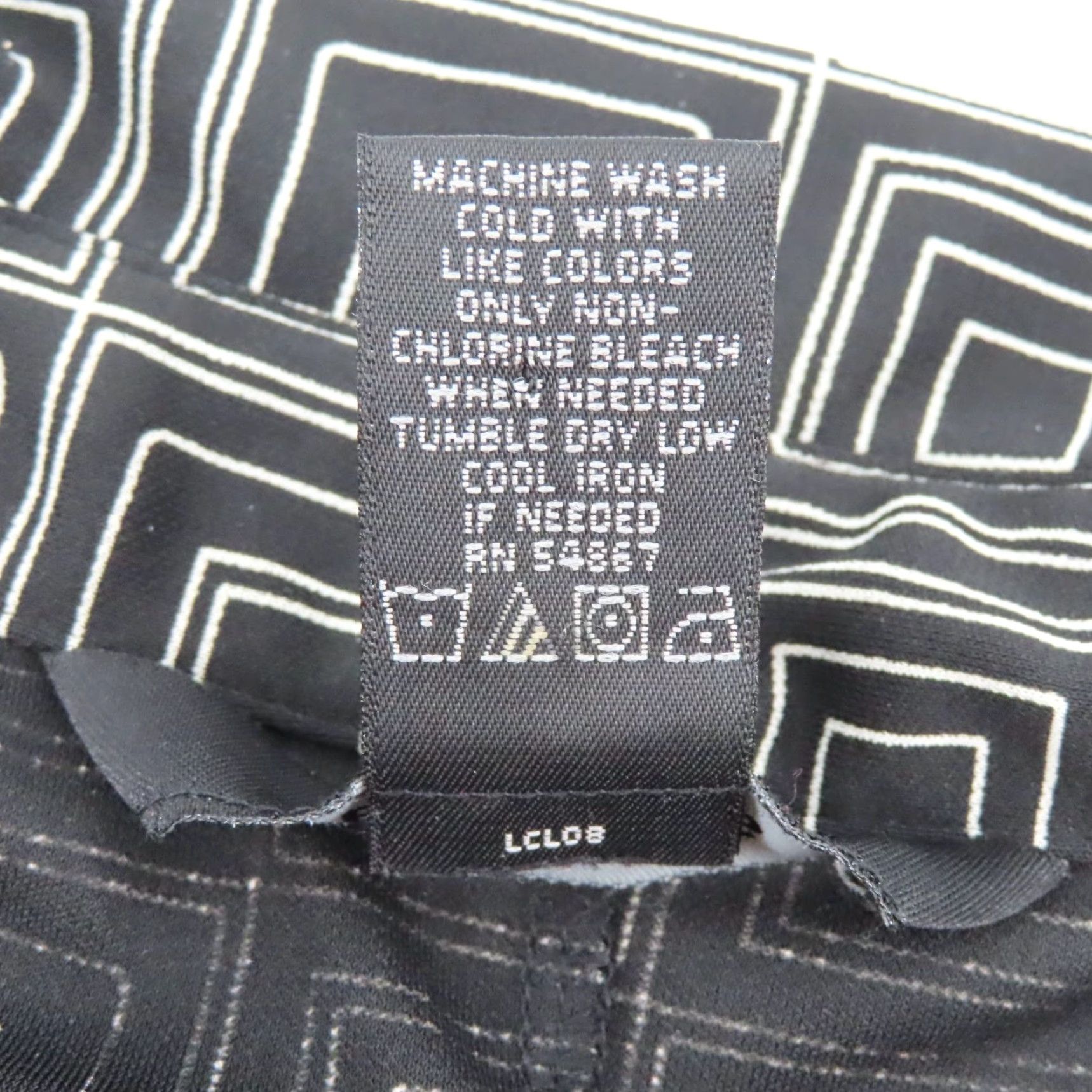 Express VINTAGE Express Dress Women 9/10 Black White Geometric Geo Square Sleeveless Collared Size L / US 10 / IT 46 - 7 Thumbnail