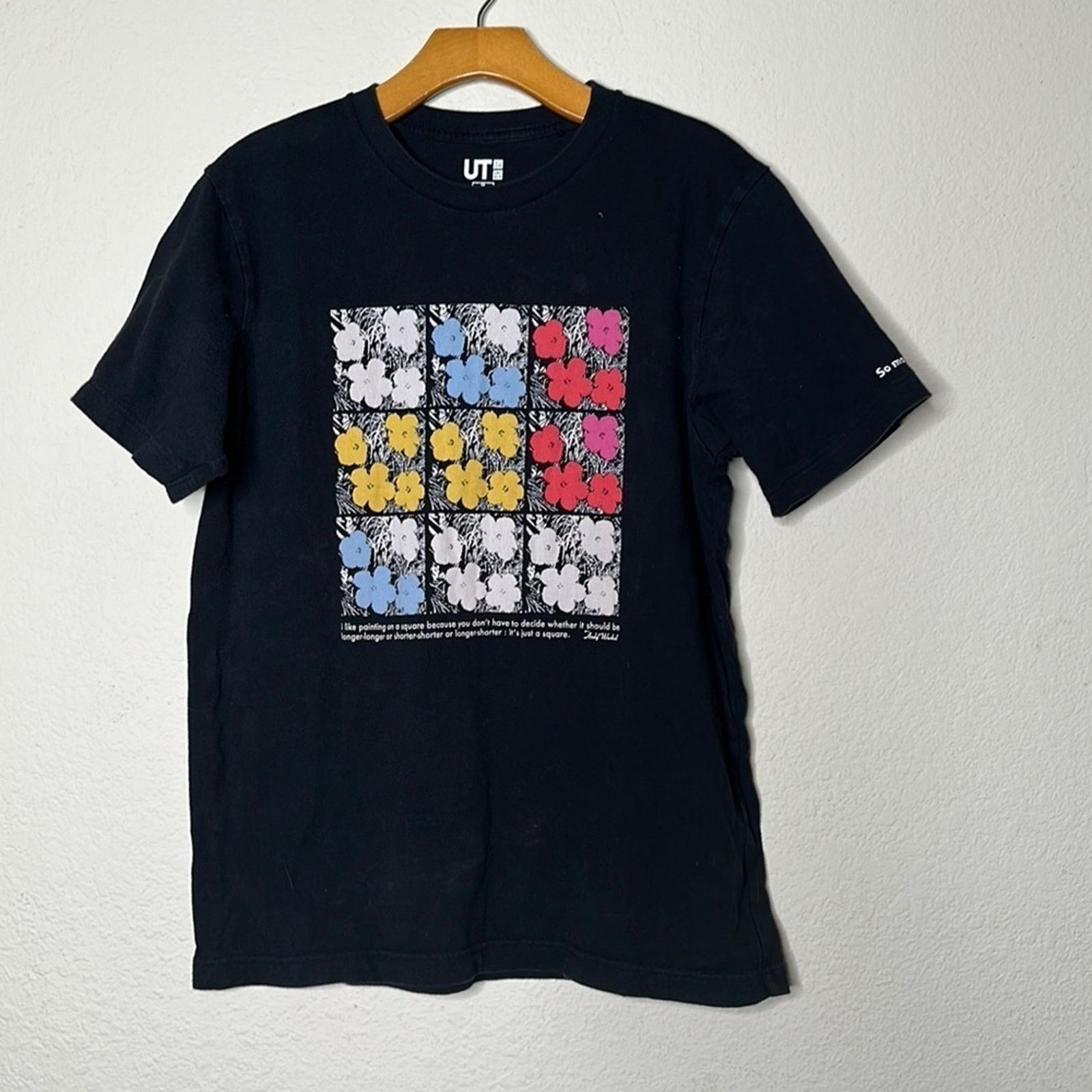 Andy Warhol × Uniqlo Uniqlo X Andy Warhol Pop Art Flowers Tee Black Size Medium Size US M / EU 48-50 / 2 - 4 Thumbnail