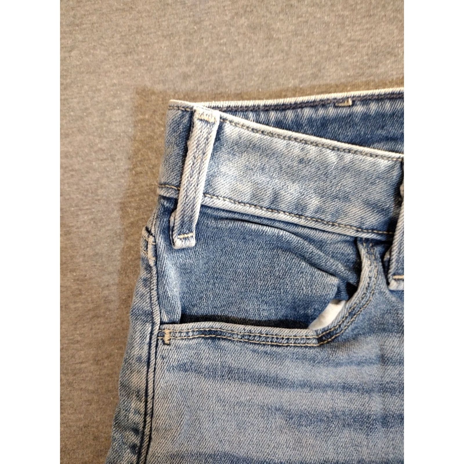 Denime Unbranded Men's Blue Denim Cropped Jeans 28X38 Regular Stretch 4 Pocket Denim Size US 28 / EU 44 - 4 Thumbnail