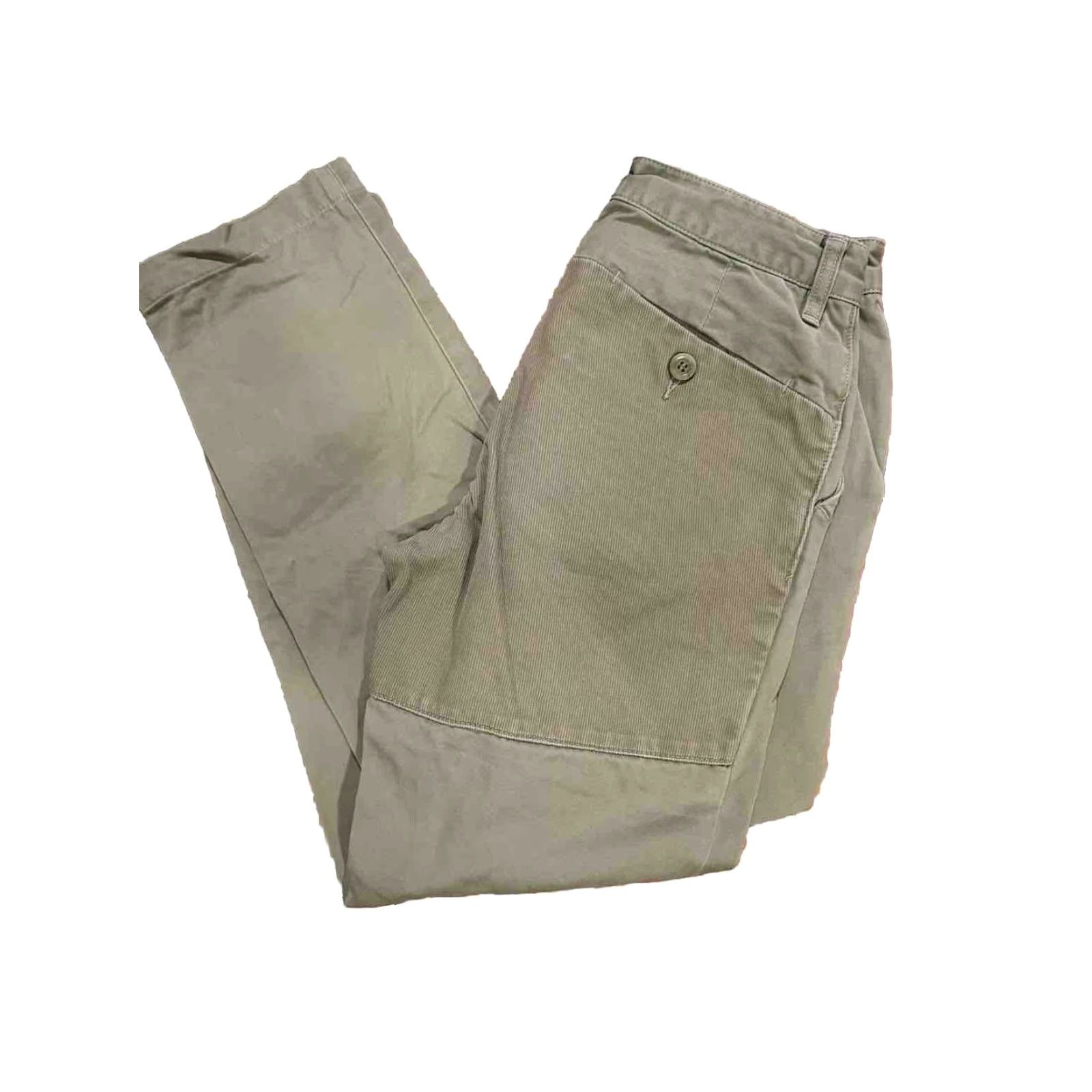 Vintage Askov Finlayson Vermillion Twill Pants Men 30x30 Green Reinforced Knees Seat Tailored Chino Casual USA Size US 28 / EU 44 - 7 Thumbnail