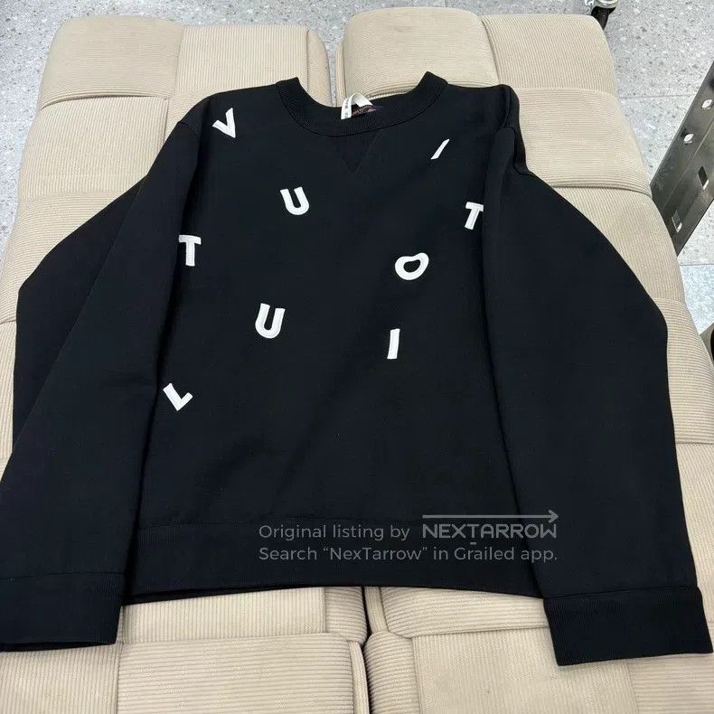 Louis Vuitton Louis Vuitton Black monogrammed sweatshirt Size US XXL / EU 58 / 5 - 2 Thumbnail