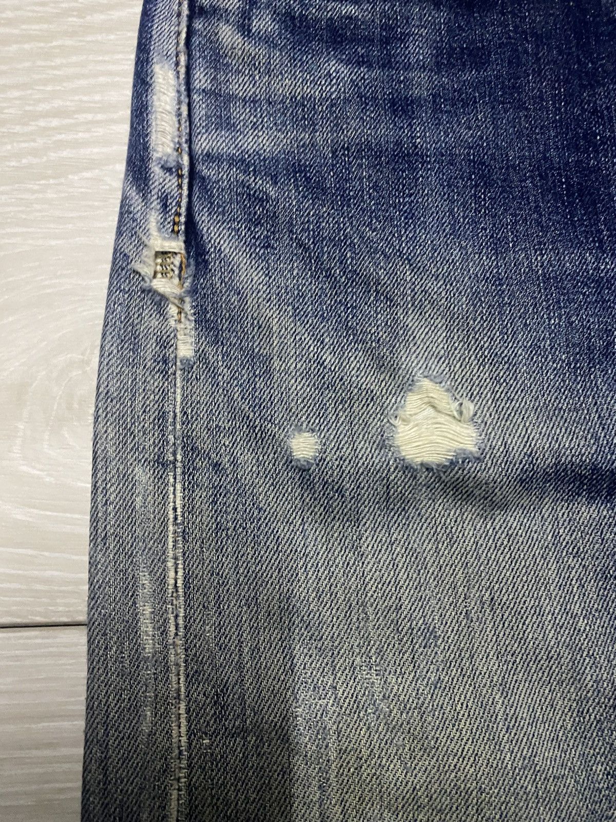 Japanese Brand Vintagw Japanese Uniqlo Selvedge Mud Wash Straight Fit Jeans Size US 28 / EU 44 - 12 Thumbnail