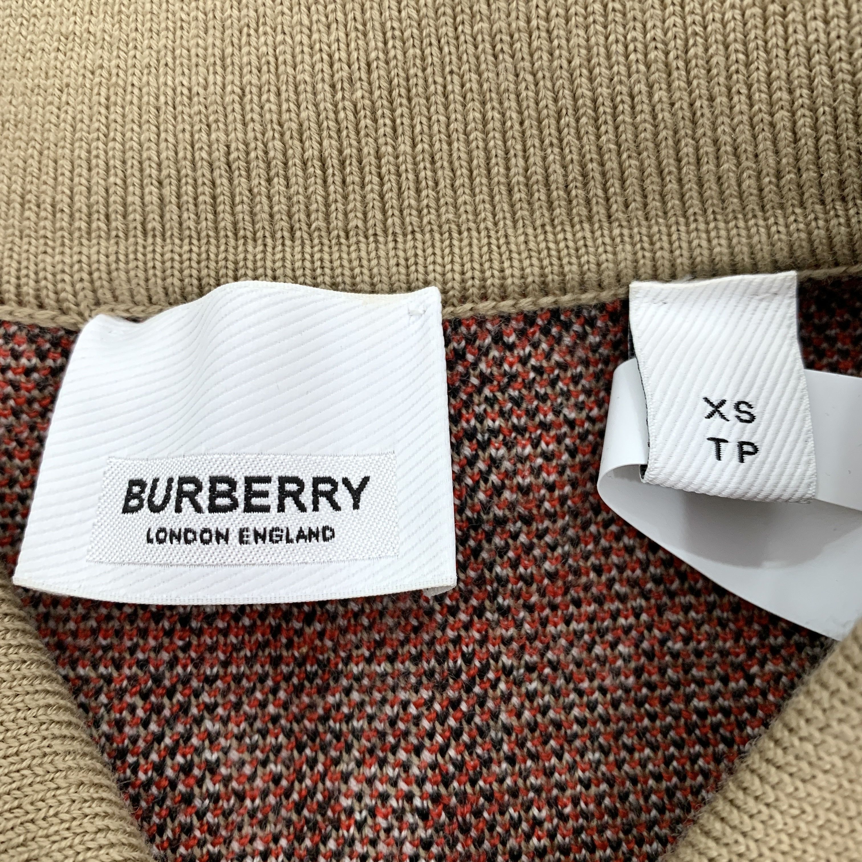 Burberry Burberry brown checked wool knit top Size XS / US 0-2 / IT 36-38 - 5 Thumbnail