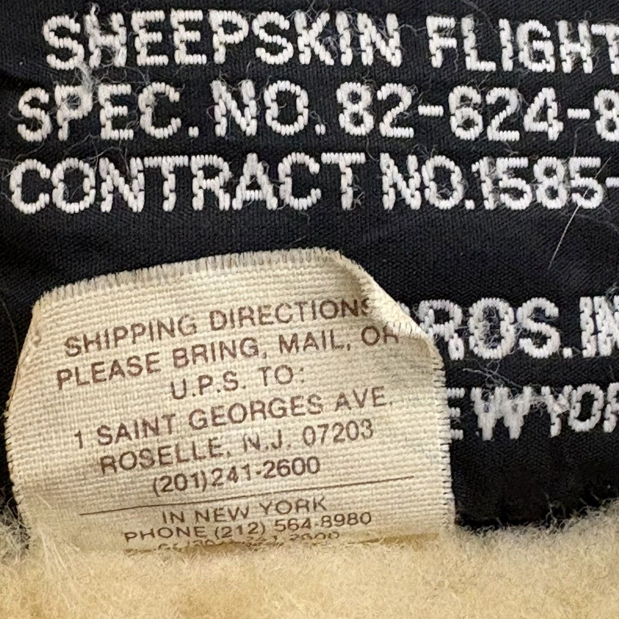 Schott Schott B-6 Sheepskin Flight Jacket – Made in USA (L) Size US L / EU 52-54 / 3 - 17 Thumbnail