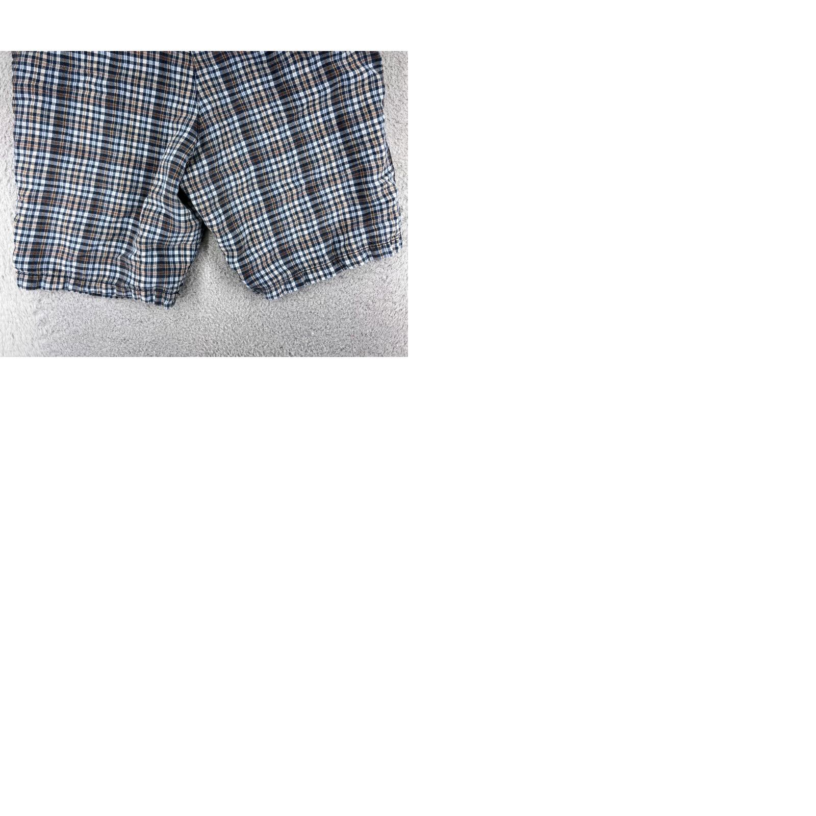 Tommy Bahama Tommy Bahama Shorts Men 36 Blue Beige Plaid Linen Tencel Blend Golf Golfer Chino Size US 33 - 10 Thumbnail