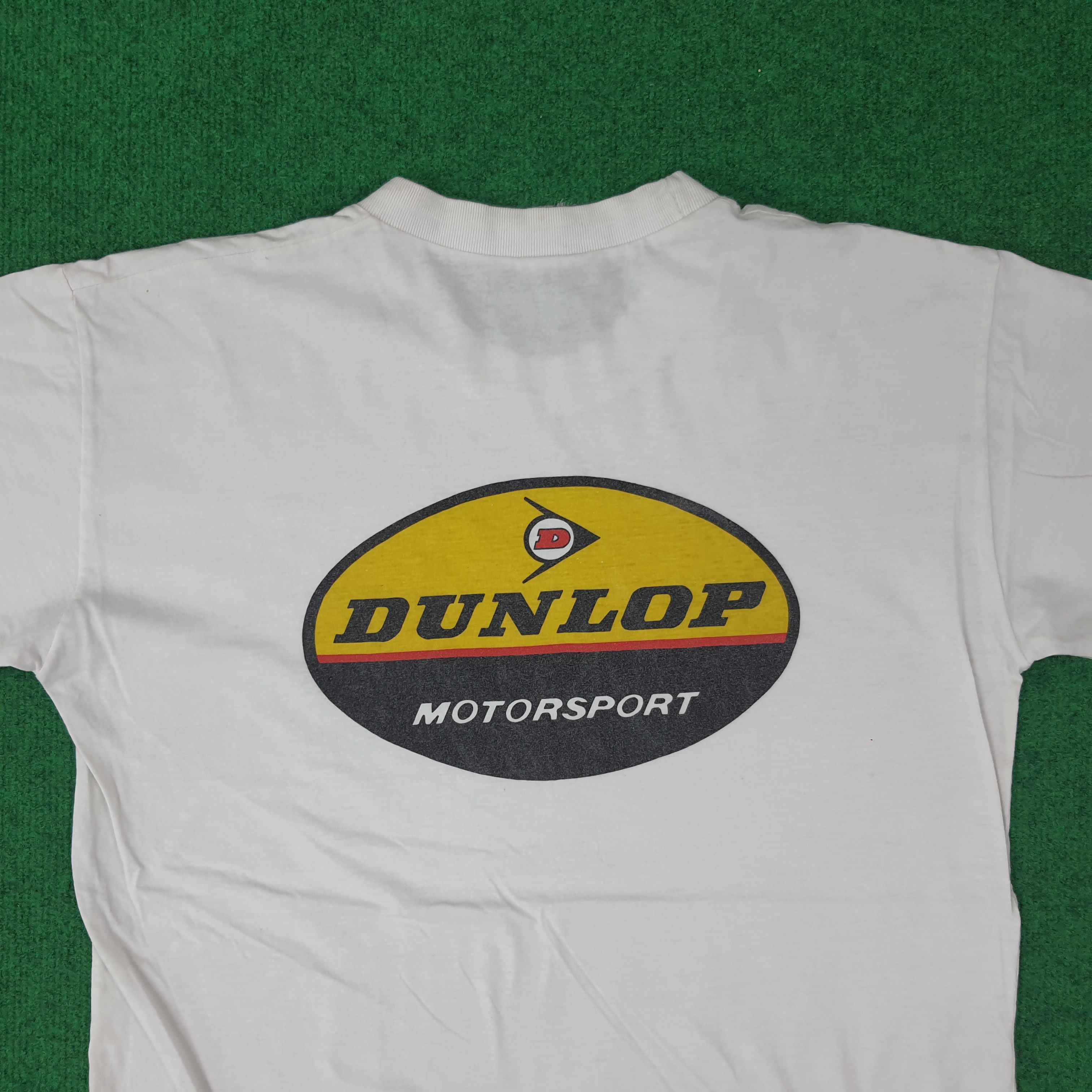 Japanese Brand Vintage DUNLOP Motorsports Single Stitch Tshirt C249N48 Size US M / EU 48-50 / 2 - 2 Thumbnail