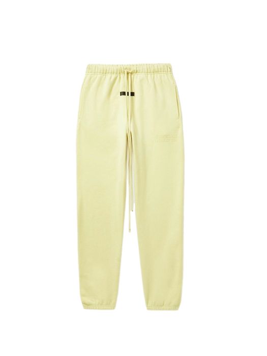 Fear of God Fear of God Essentials Sweatpants Canary Yellow FW22 | Grailed