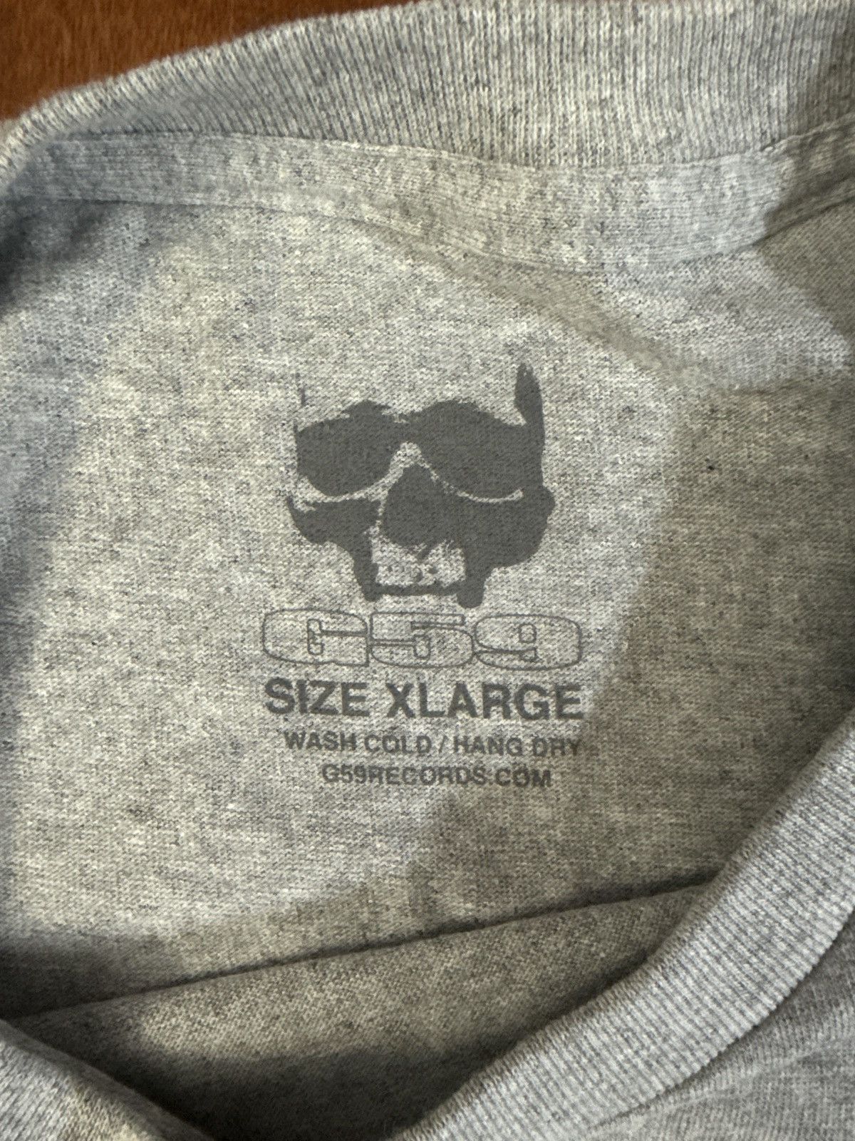 G59 Records 3XL - G59 Records – Gargoyle Logo Tee (Grey Heather) Size US XXL / EU 58 / 5 - 3 Thumbnail