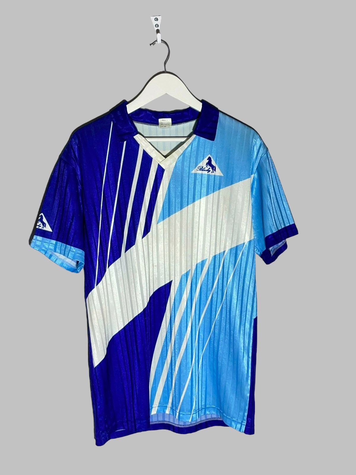 Vintage Blacky Vintage 1980’s 90’s Blue Football Shirt Soccer Jersey Size US L / EU 52-54 / 3 - 1 Thumbnail