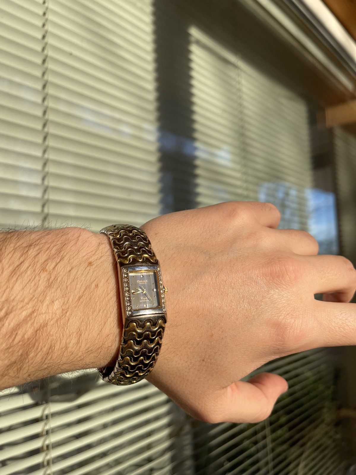 Hysteric Glamour × Japanese Brand × Vintage ⛓⌚️Vintage Chain futuristic style Watch Unisex heavy bracelet Size ONE SIZE - 2 Thumbnail