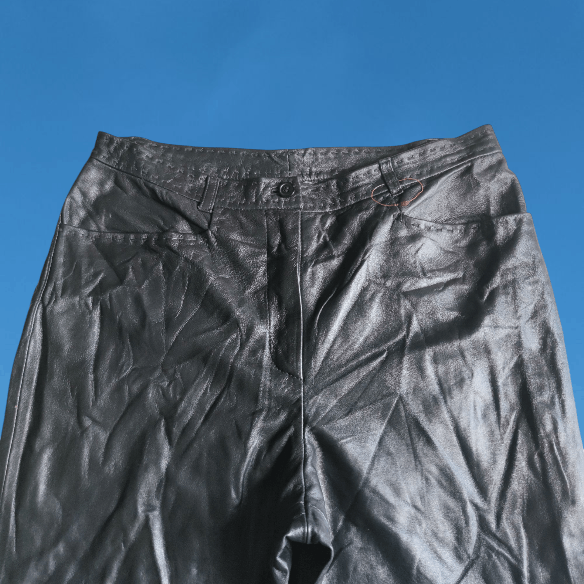 Japanese Brand × Leather Japanese Brand Address Sheepkin Leather Pants Size 29" - 4 Thumbnail