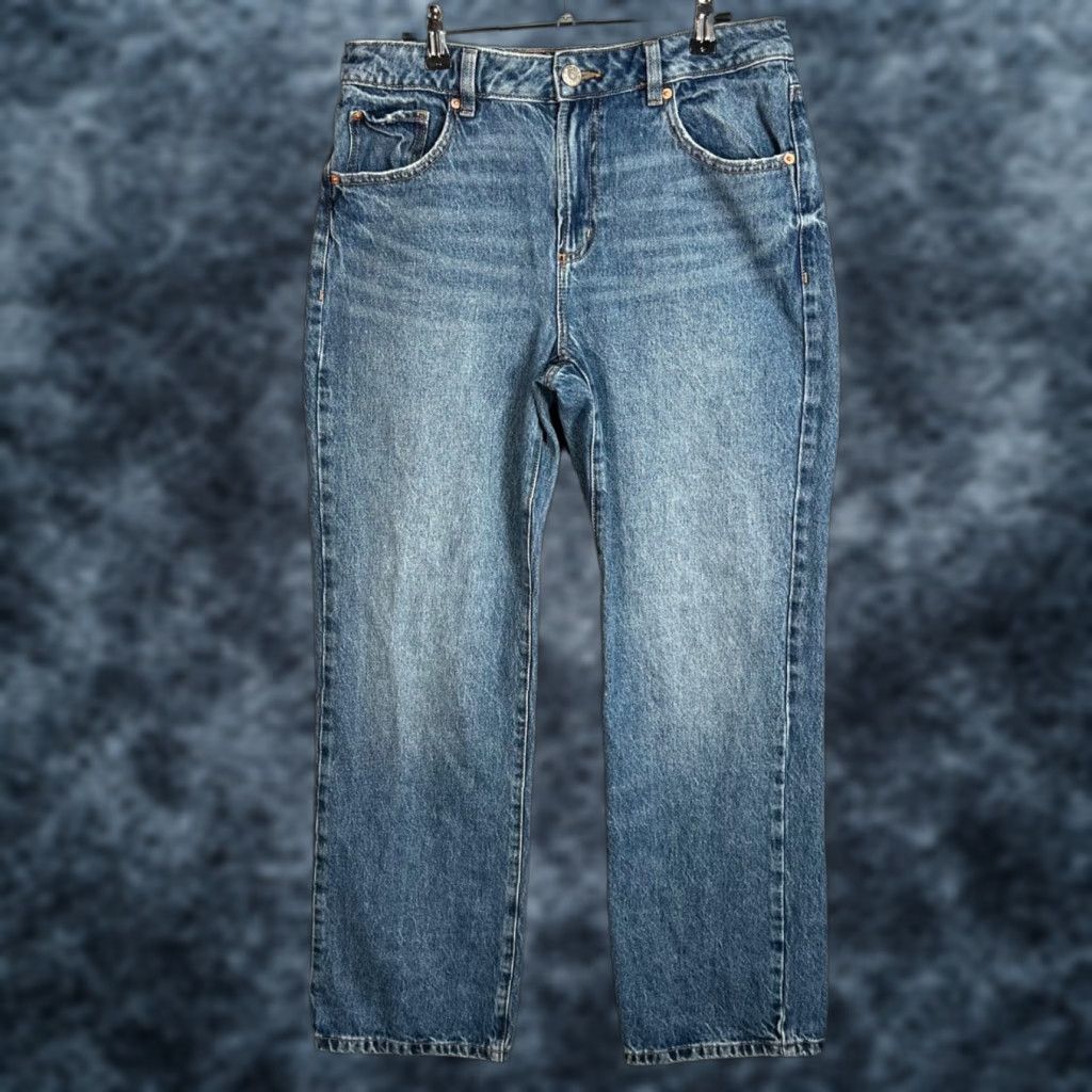 Garage Garage Womens 90s Straight Denim Jeans Size 9 / 29 Medium Wash Blue Cotton Blend 5-Pocket Design Womens Size 29" - 1 Thumbnail